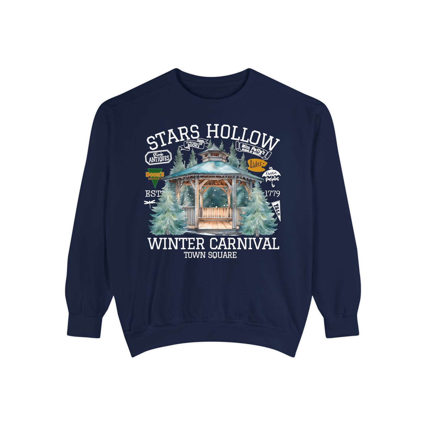 Comfort Colors® Gilmore Girls TV Show Sweatshirt - Stars Hollow Winter Carnival