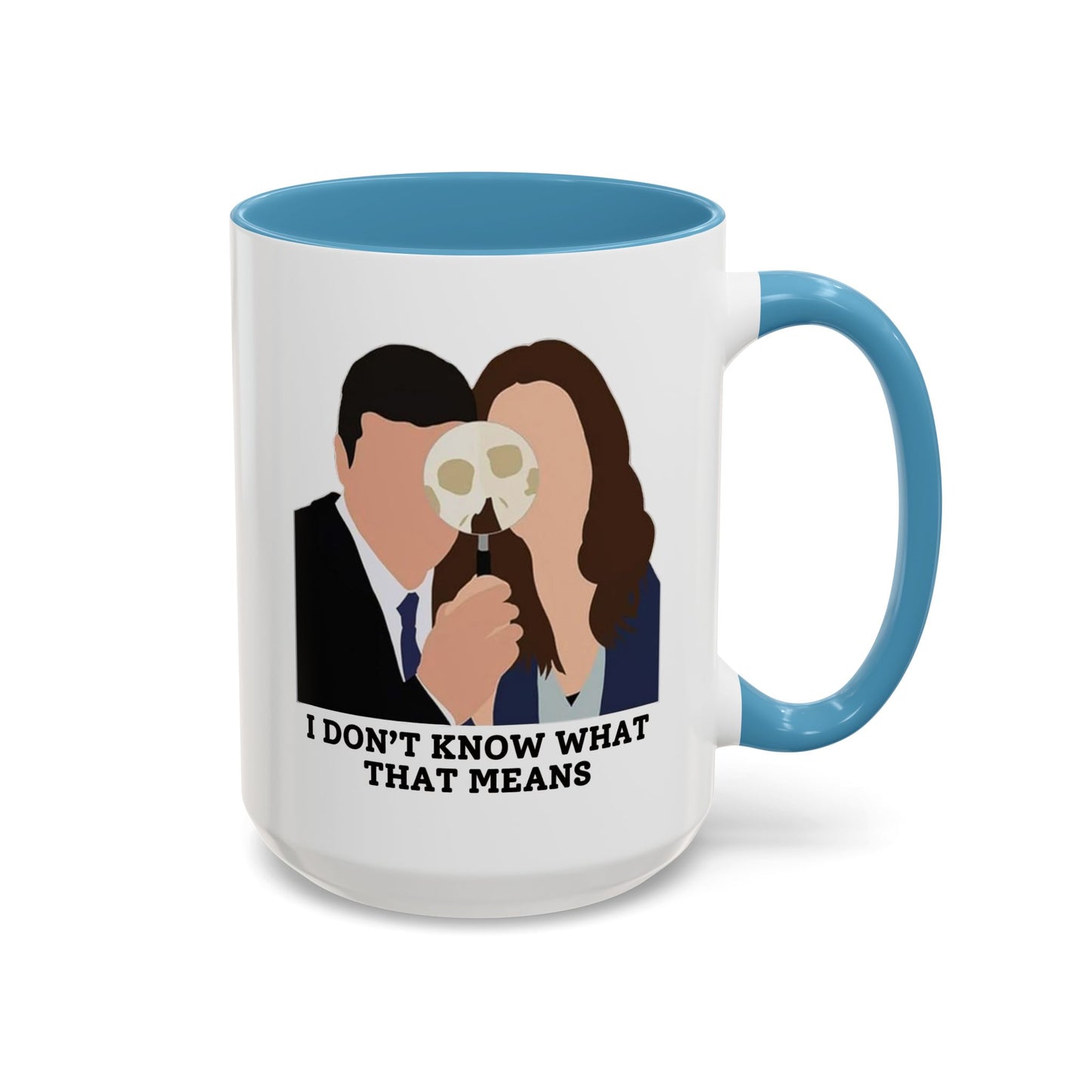 Bones TV Show 11oz or 15 oz Colored Handle Coffee Mug