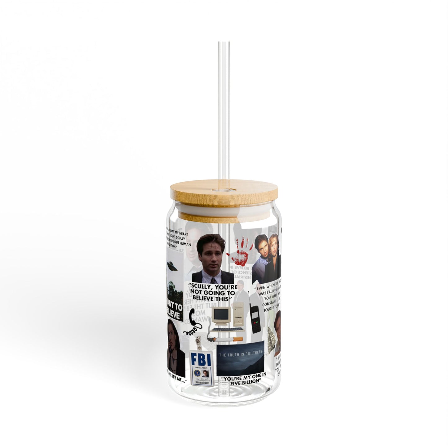Files Sipper Glass, 16oz