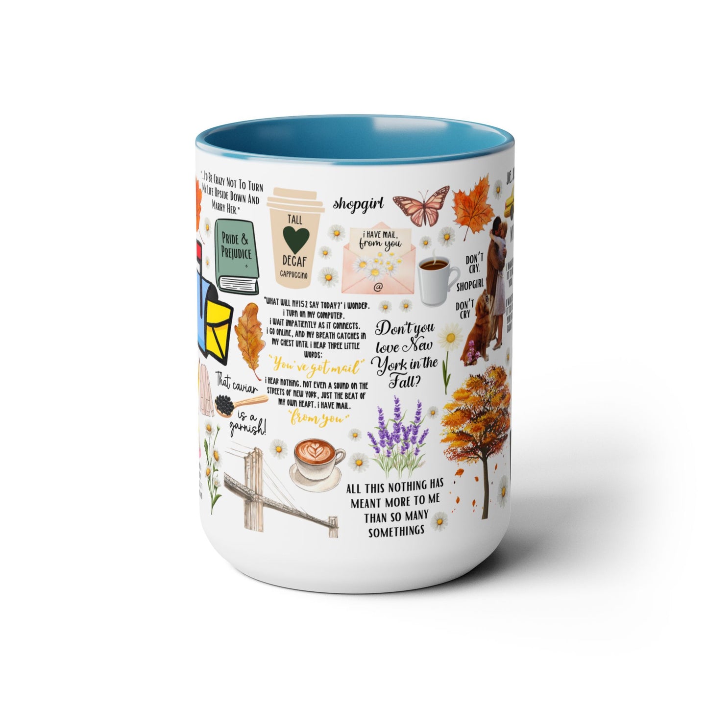 Youve Got Mail Mug 15 oz Colored Handle Coffee Mug