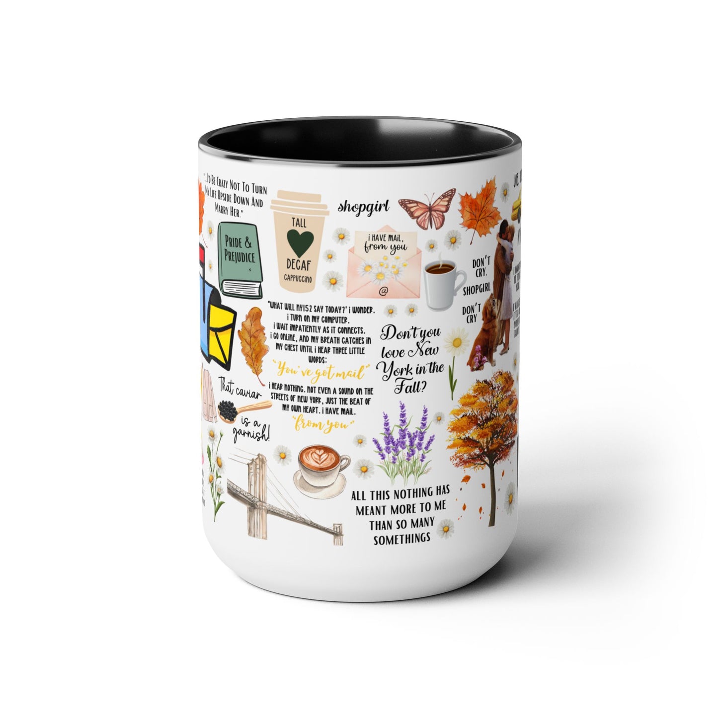 Youve Got Mail Mug 15 oz Colored Handle Coffee Mug