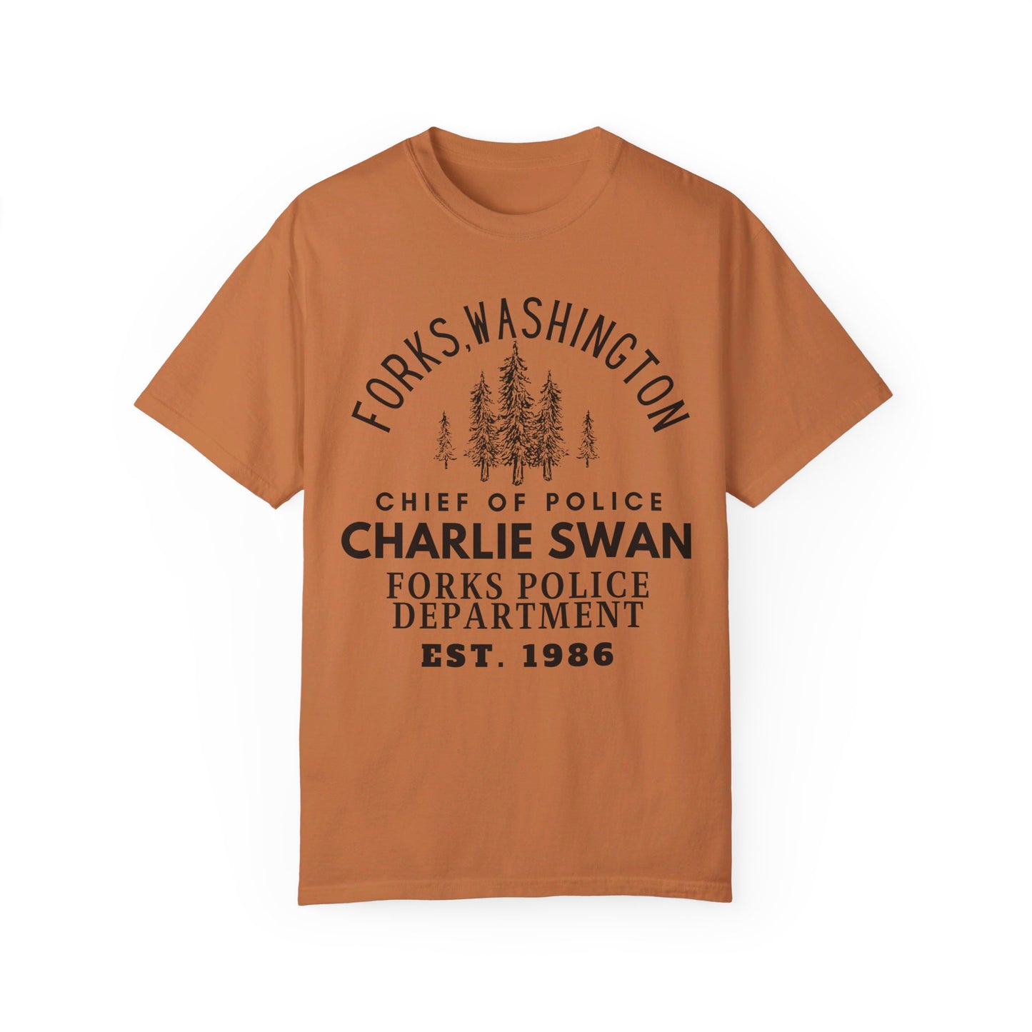 Comfort Colors® Twilight Saga Movie Book Shirt - Sheriff Charlie Swan