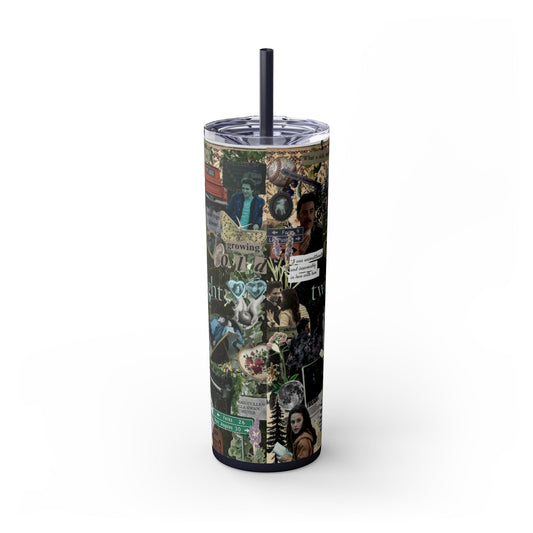 Twilight Saga Movie Skinny Tumbler with Straw 20oz