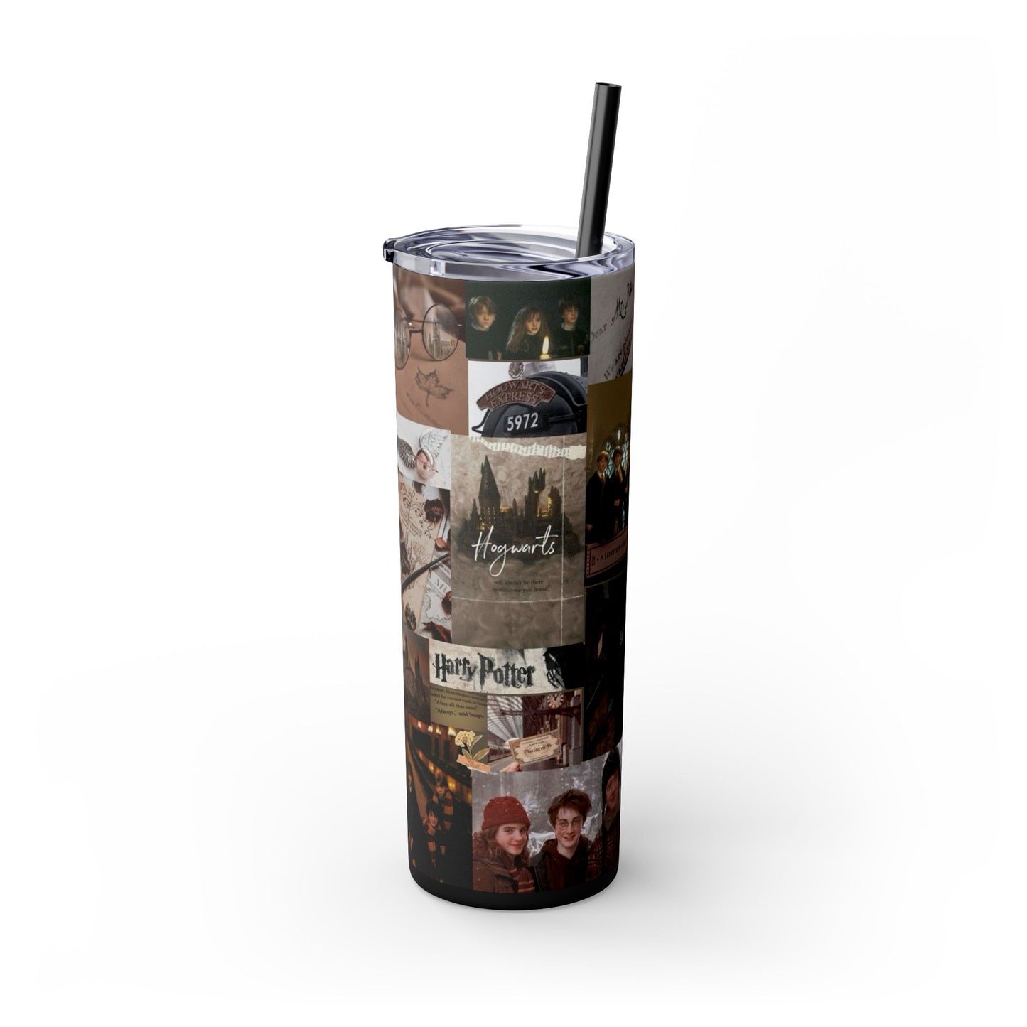 Harry Potter Wizard Hogwarts 20oz Skinny Tumbler with Straw