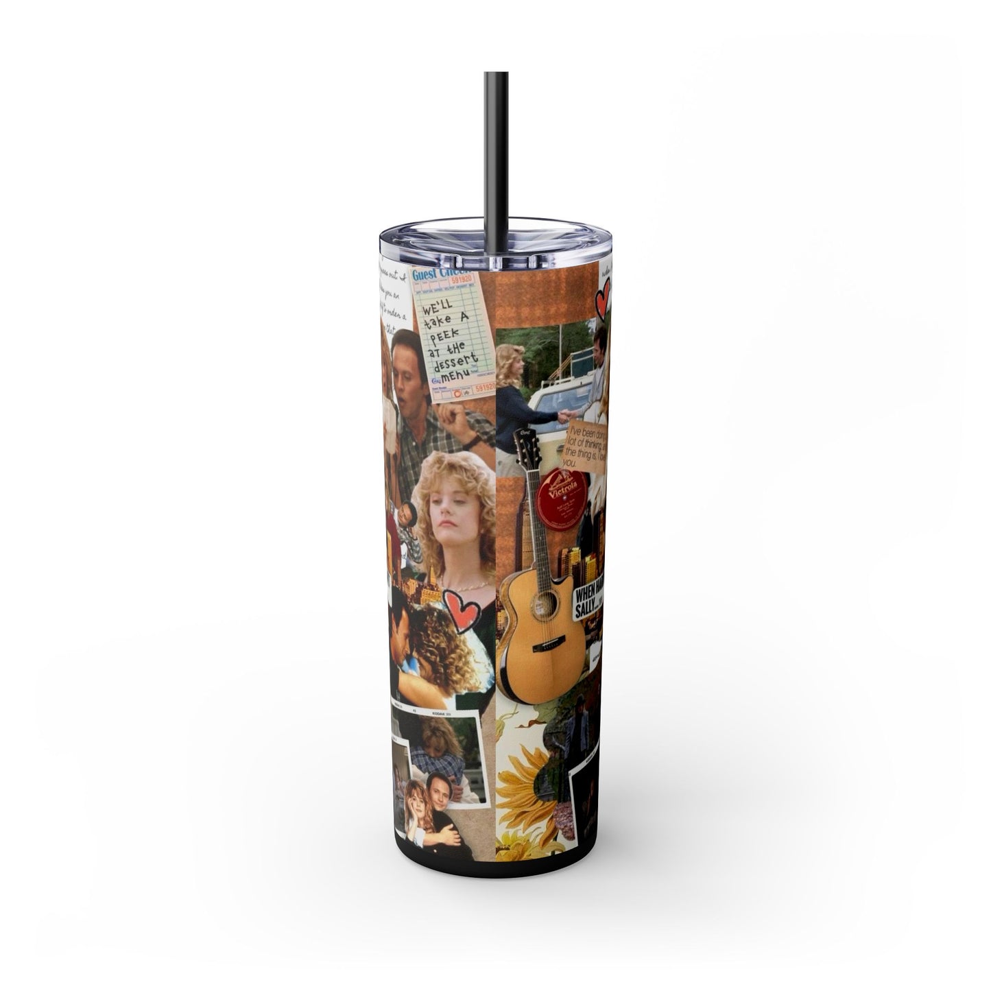 When Harry Met Sally Romantic Movie Romcom 20oz Skinny Tumbler with Straw