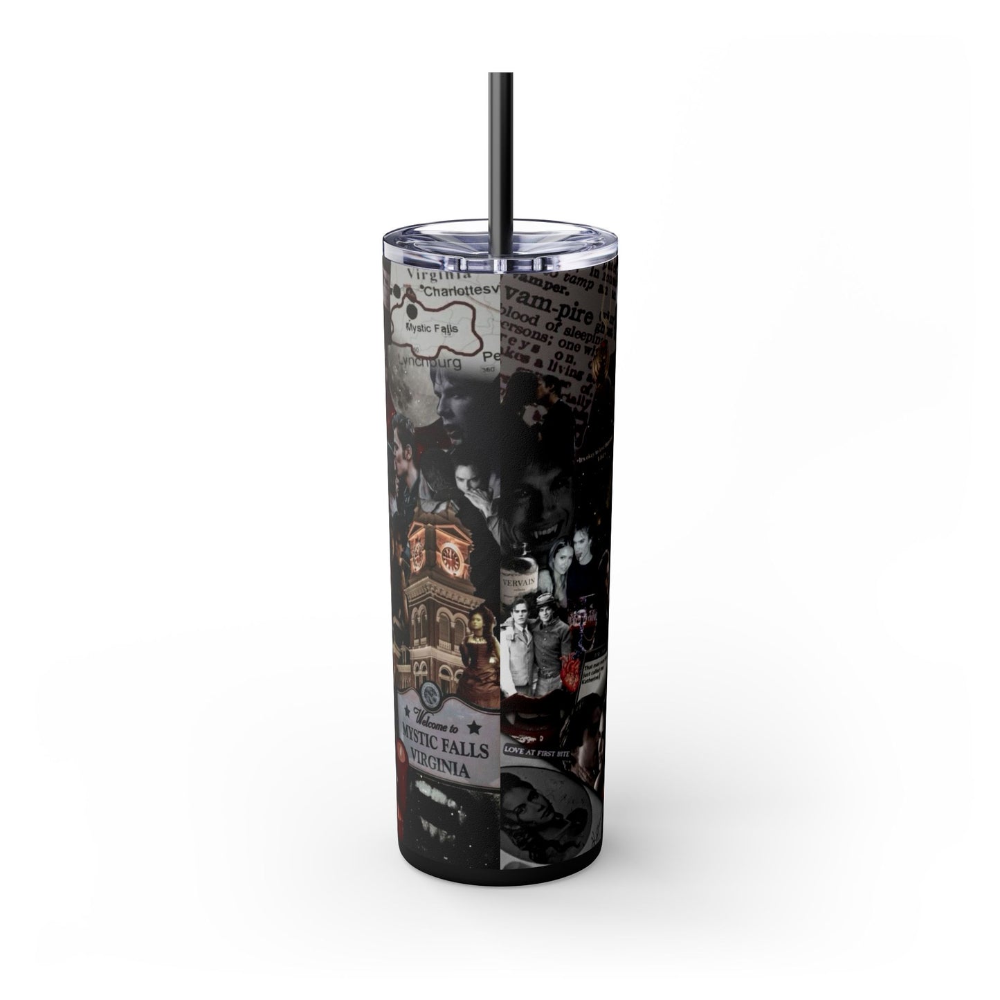 The Vampire Diaries TV Show 20oz Skinny Tumbler with Straw