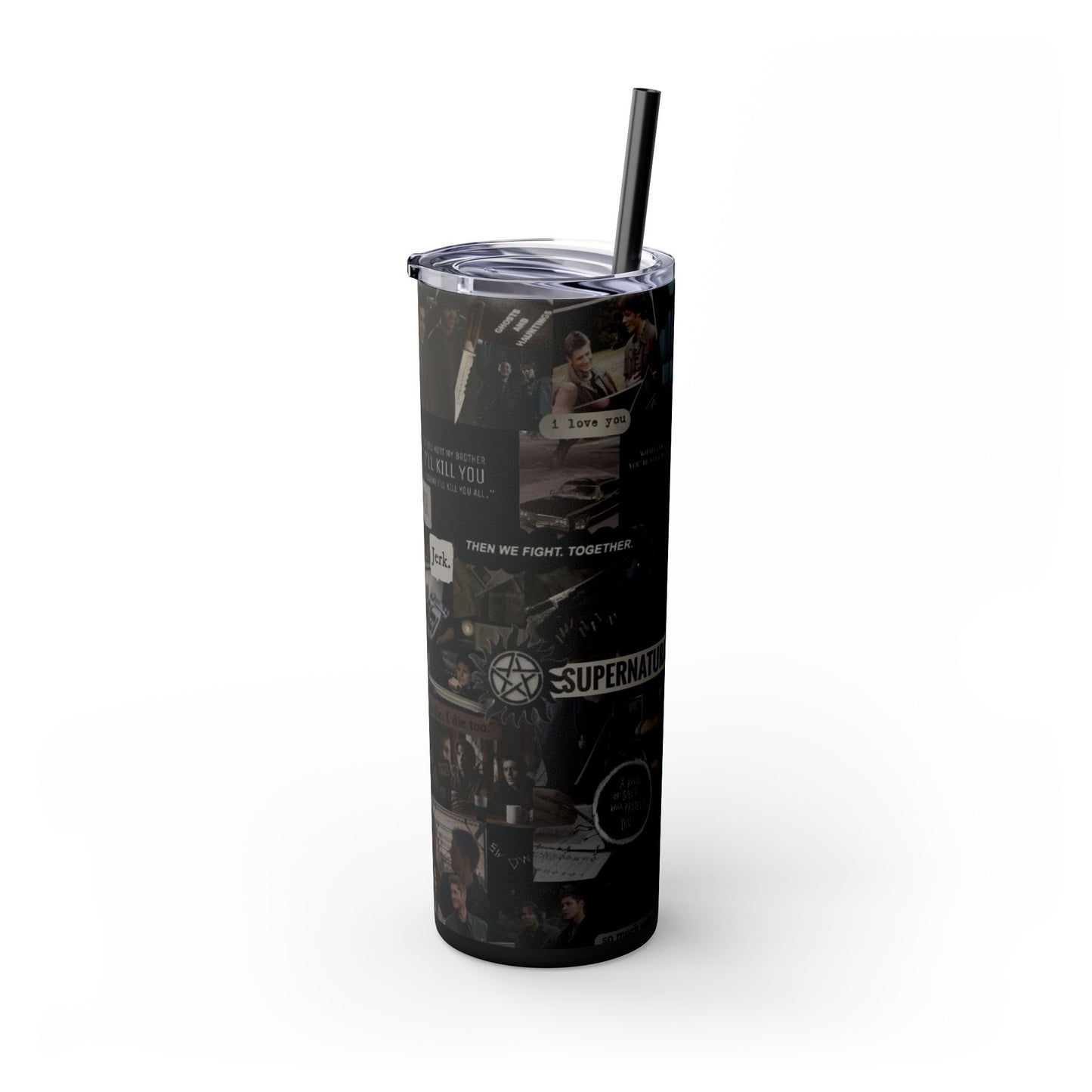 Supernatural TV Show Skinny Tumbler