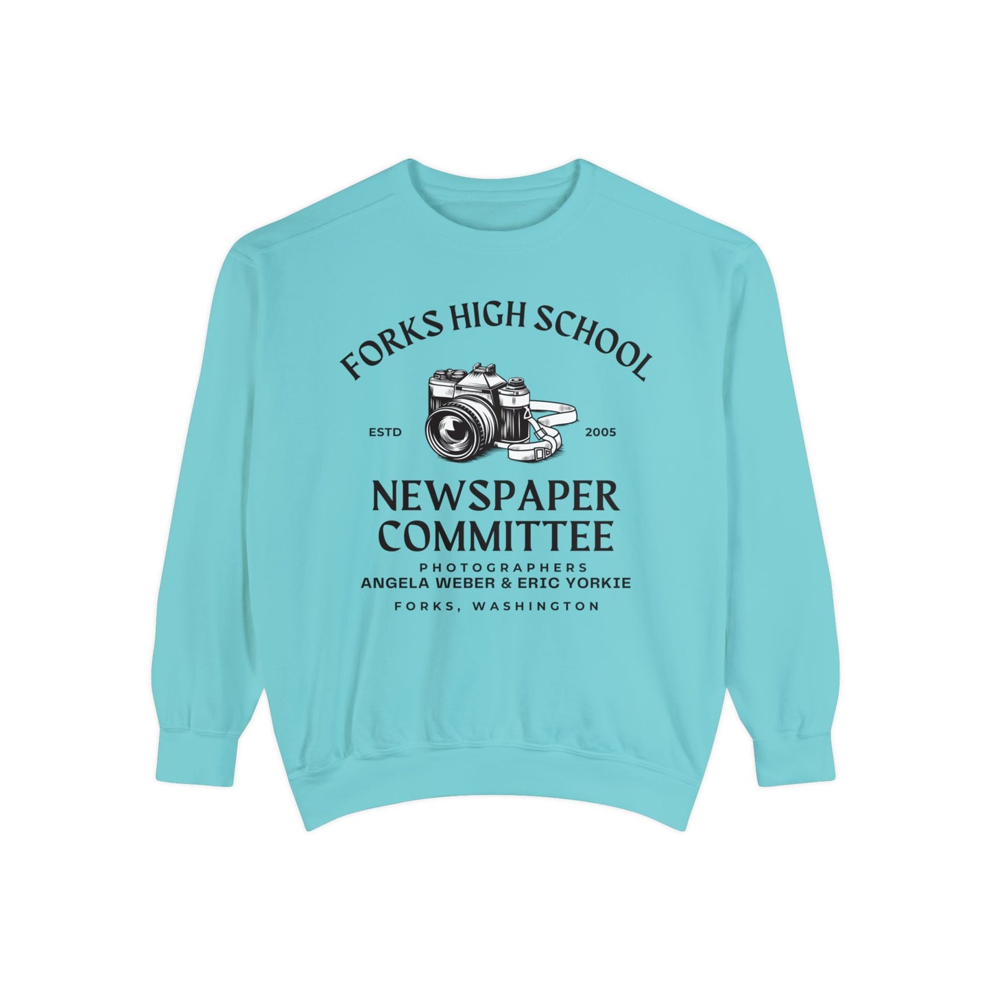 Comfort Colors® Twilight Saga Movie Book Sweatshirt - Forks High School Newspaper Committee