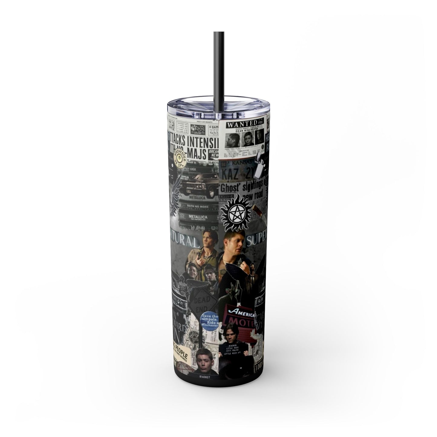 Supernatural TV Show Skinny Tumbler