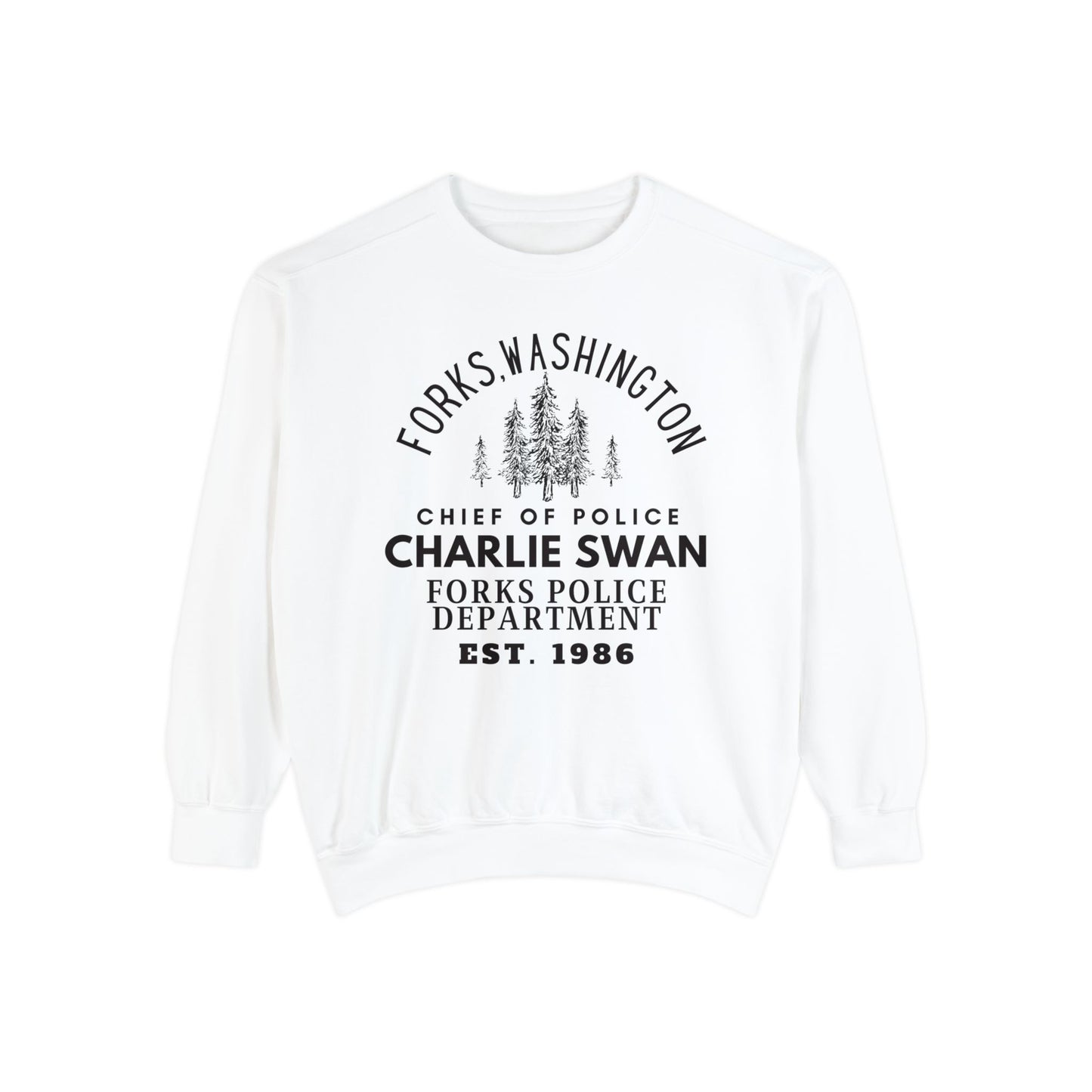 Comfort Colors® Twilight Saga Movie Book Sweatshirt - Sheriff Charlie Swan