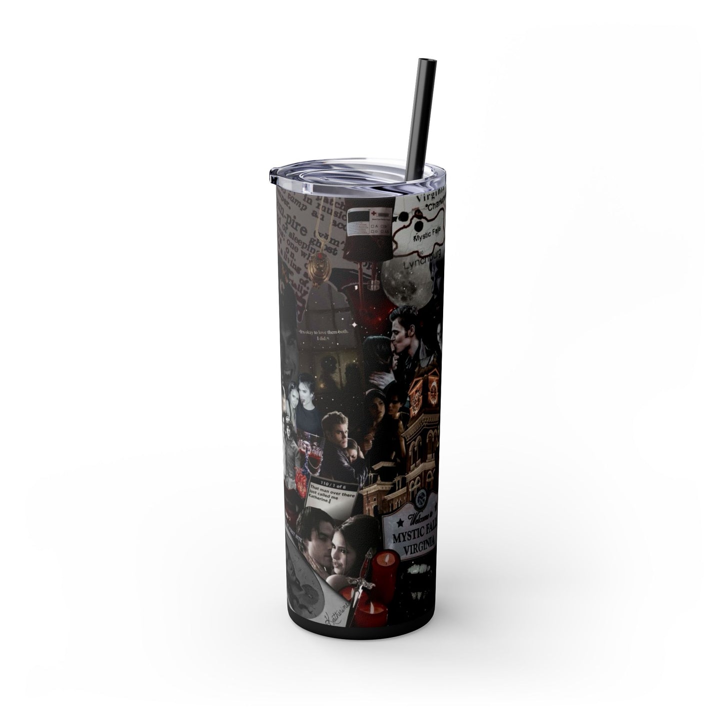 The Vampire Diaries TV Show 20oz Skinny Tumbler with Straw