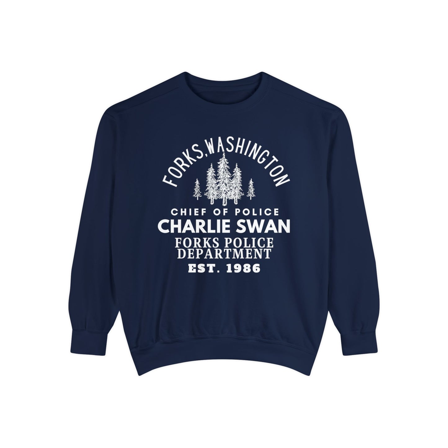 Comfort Colors® Twilight Saga Movie Book Sweatshirt - Sheriff Charlie Swan