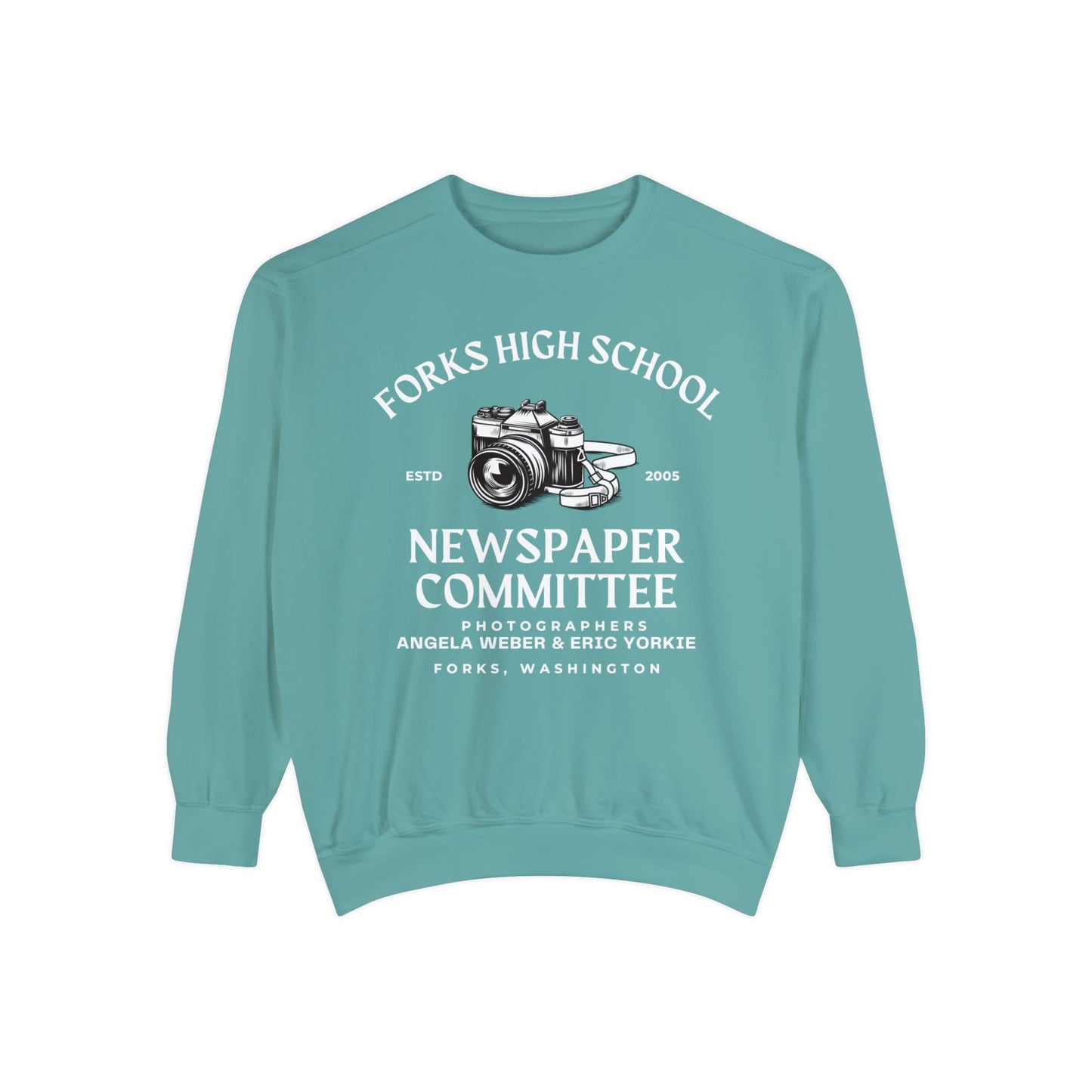 Comfort Colors® Twilight Saga Movie Book Sweatshirt - Forks High School Newspaper Committee