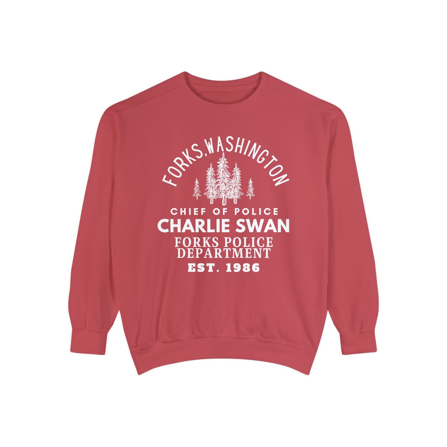 Comfort Colors® Twilight Saga Movie Book Sweatshirt - Sheriff Charlie Swan