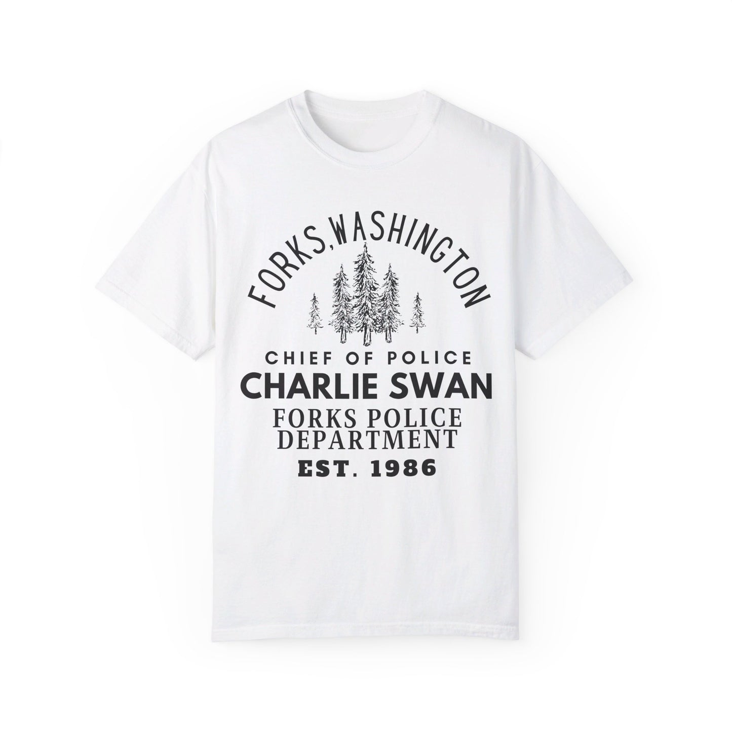 Comfort Colors® Twilight Saga Movie Book Shirt - Sheriff Charlie Swan