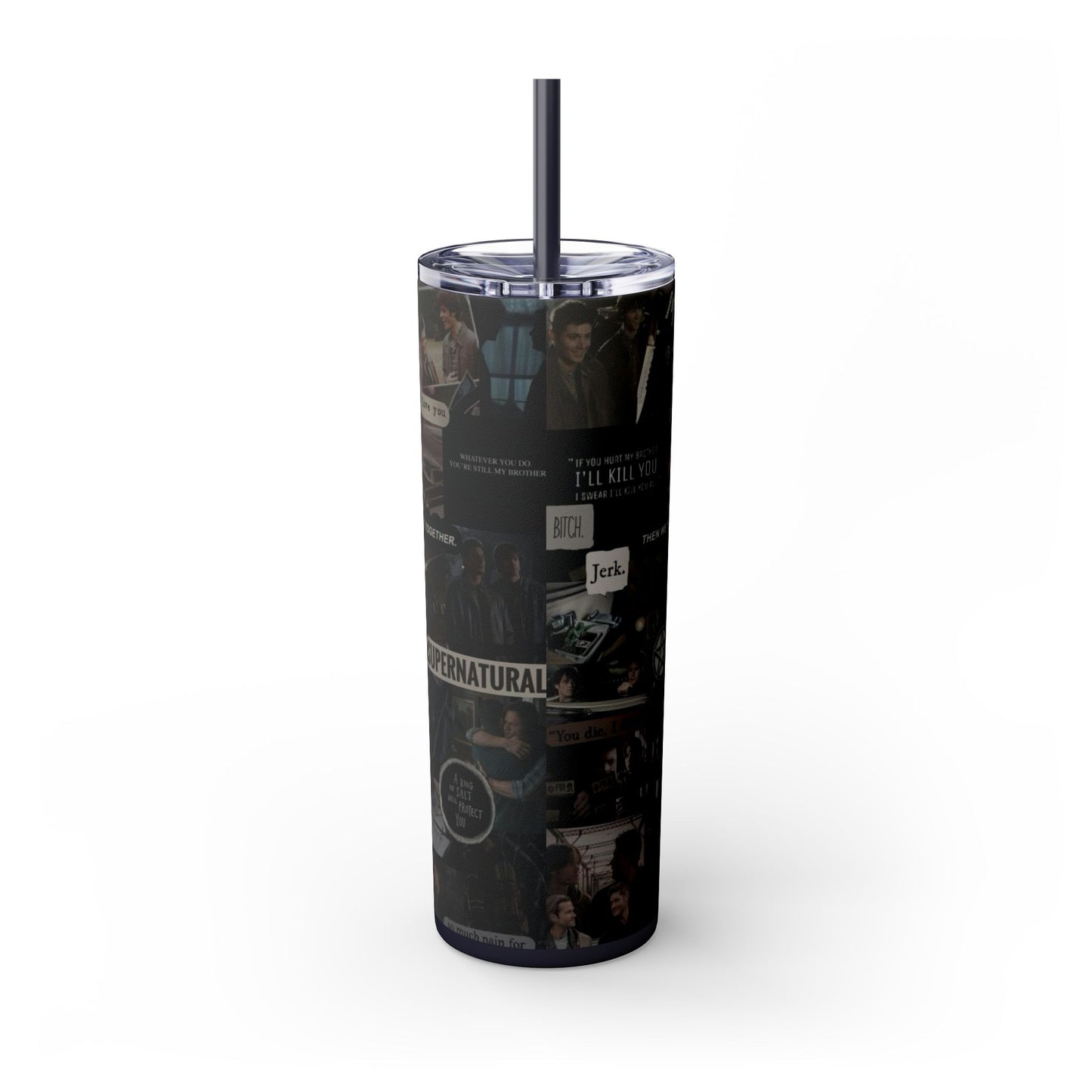 Supernatural TV Show Skinny Tumbler