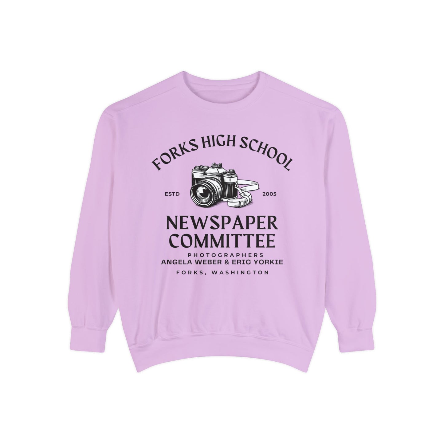 Comfort Colors® Twilight Saga Movie Book Sweatshirt - Forks High School Newspaper Committee