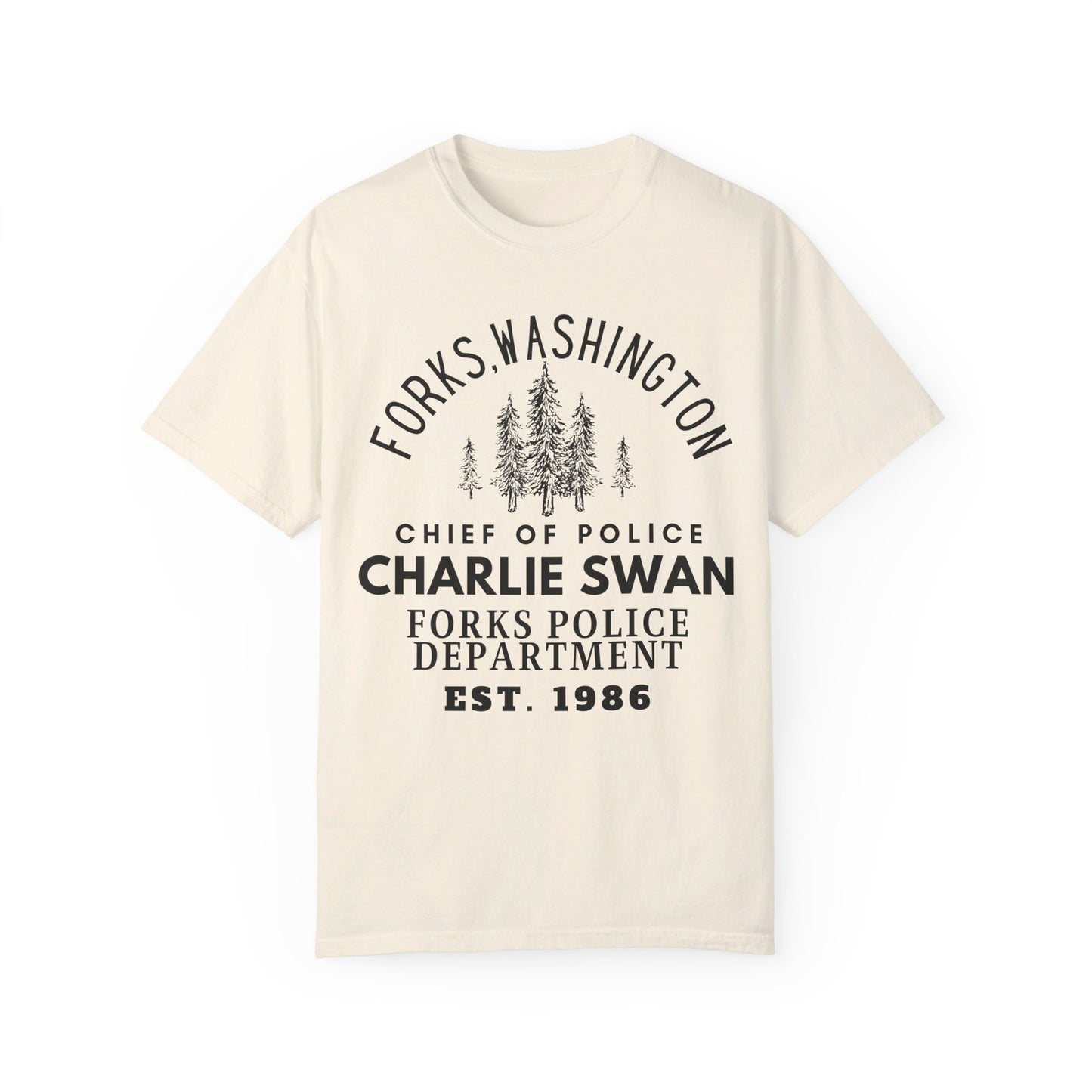 Comfort Colors® Twilight Saga Movie Book Shirt - Sheriff Charlie Swan