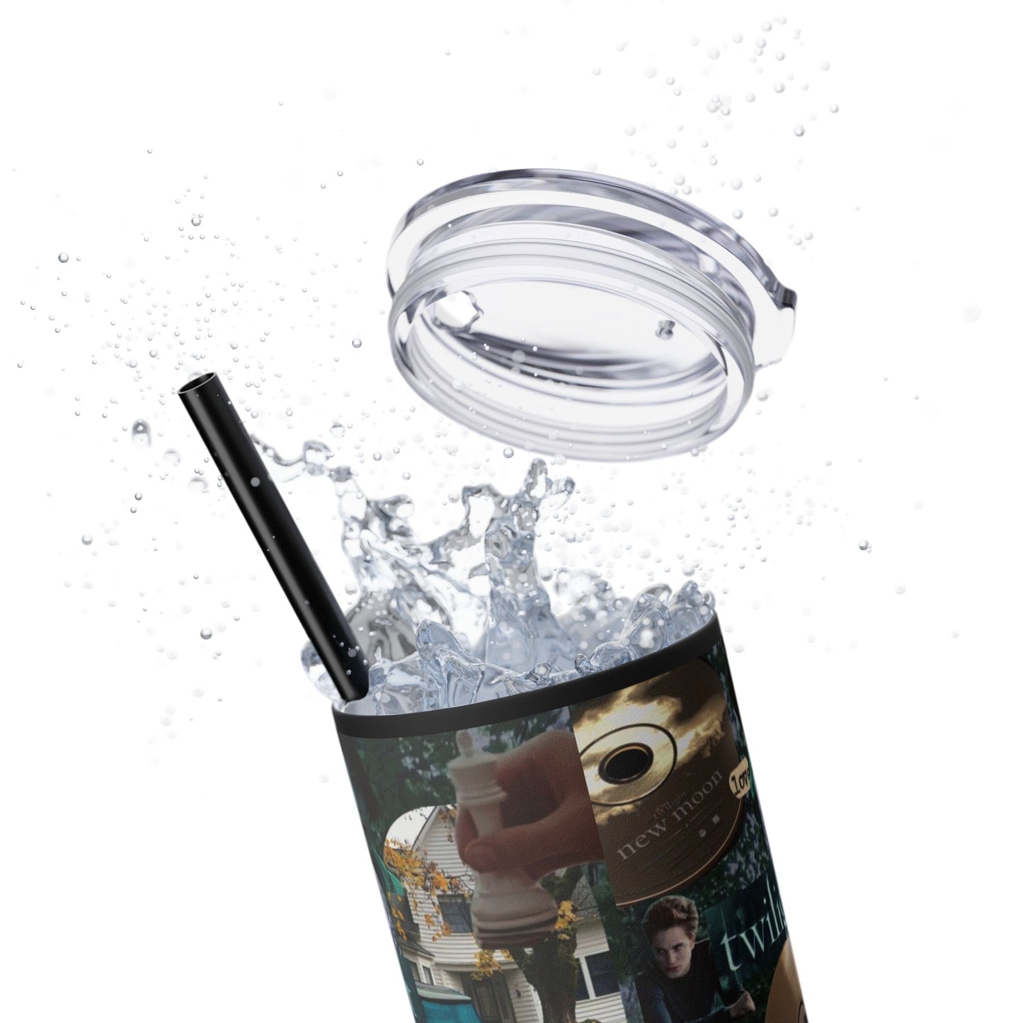 Twilight Saga Movie Skinny Tumbler with Straw 20oz