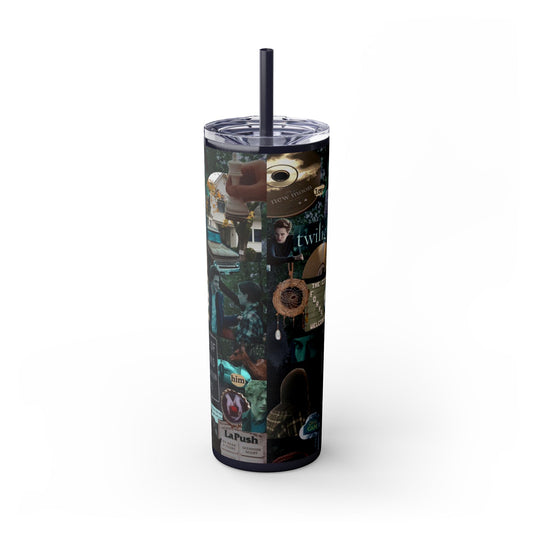 Twilight Saga Movie Skinny Tumbler with Straw 20oz