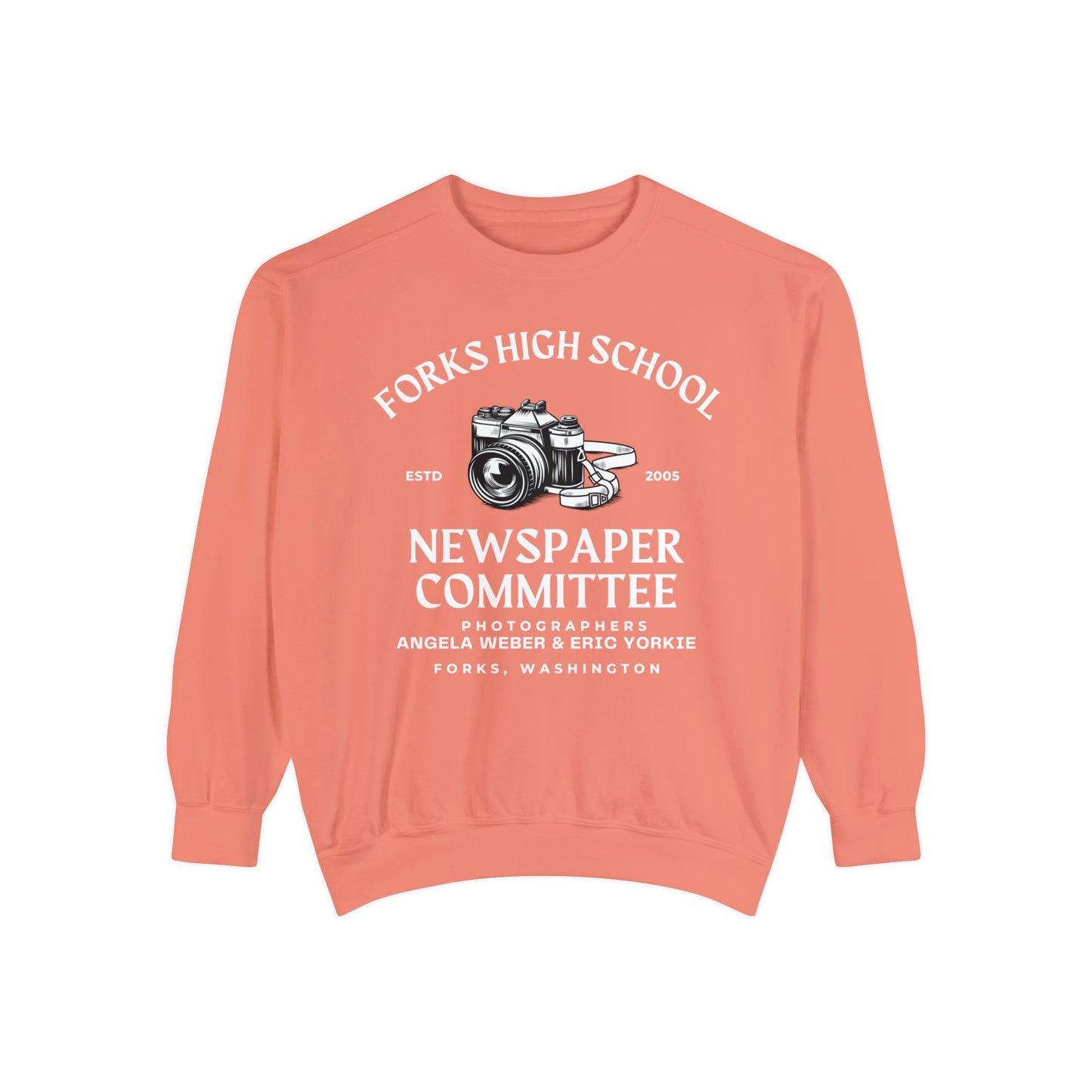 Comfort Colors® Twilight Saga Movie Book Sweatshirt - Forks High School Newspaper Committee