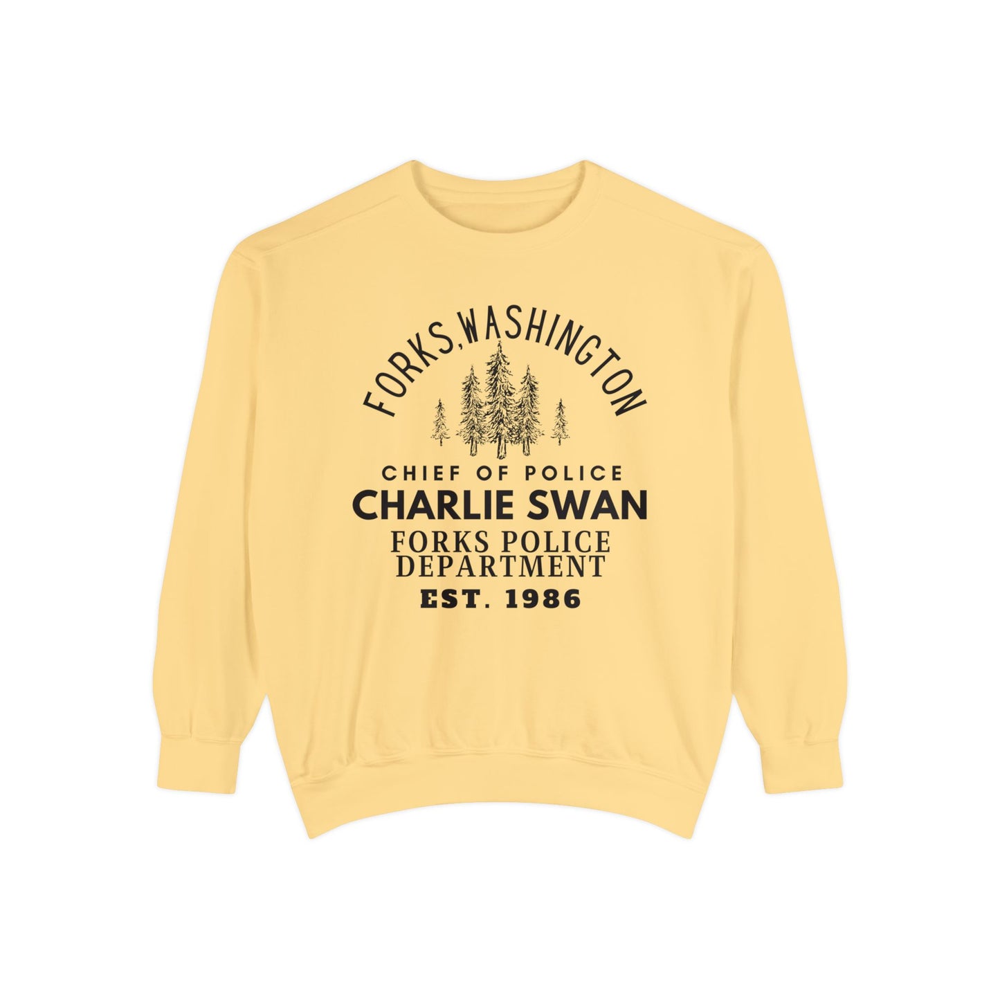 Comfort Colors® Twilight Saga Movie Book Sweatshirt - Sheriff Charlie Swan