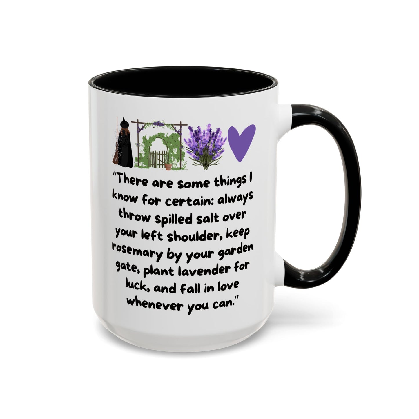 Practical Magic Colored Handle 11 oz or 15 oz Coffee Mug