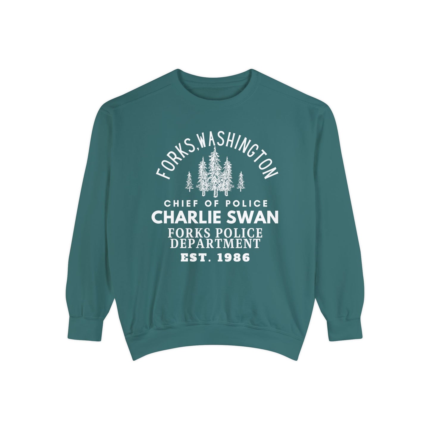 Comfort Colors® Twilight Saga Movie Book Sweatshirt - Sheriff Charlie Swan