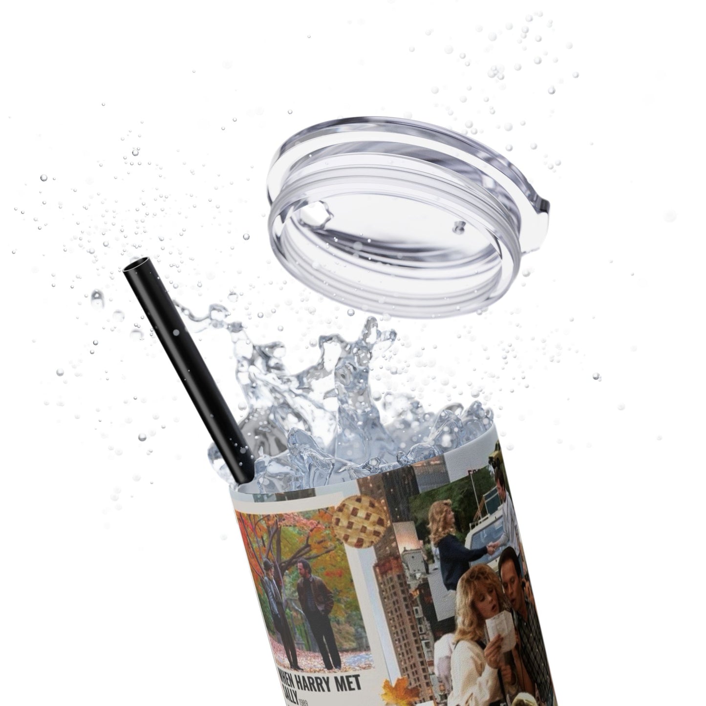 When Harry Met Sally Romantic Movie Romcom 20oz Skinny Tumbler with Straw