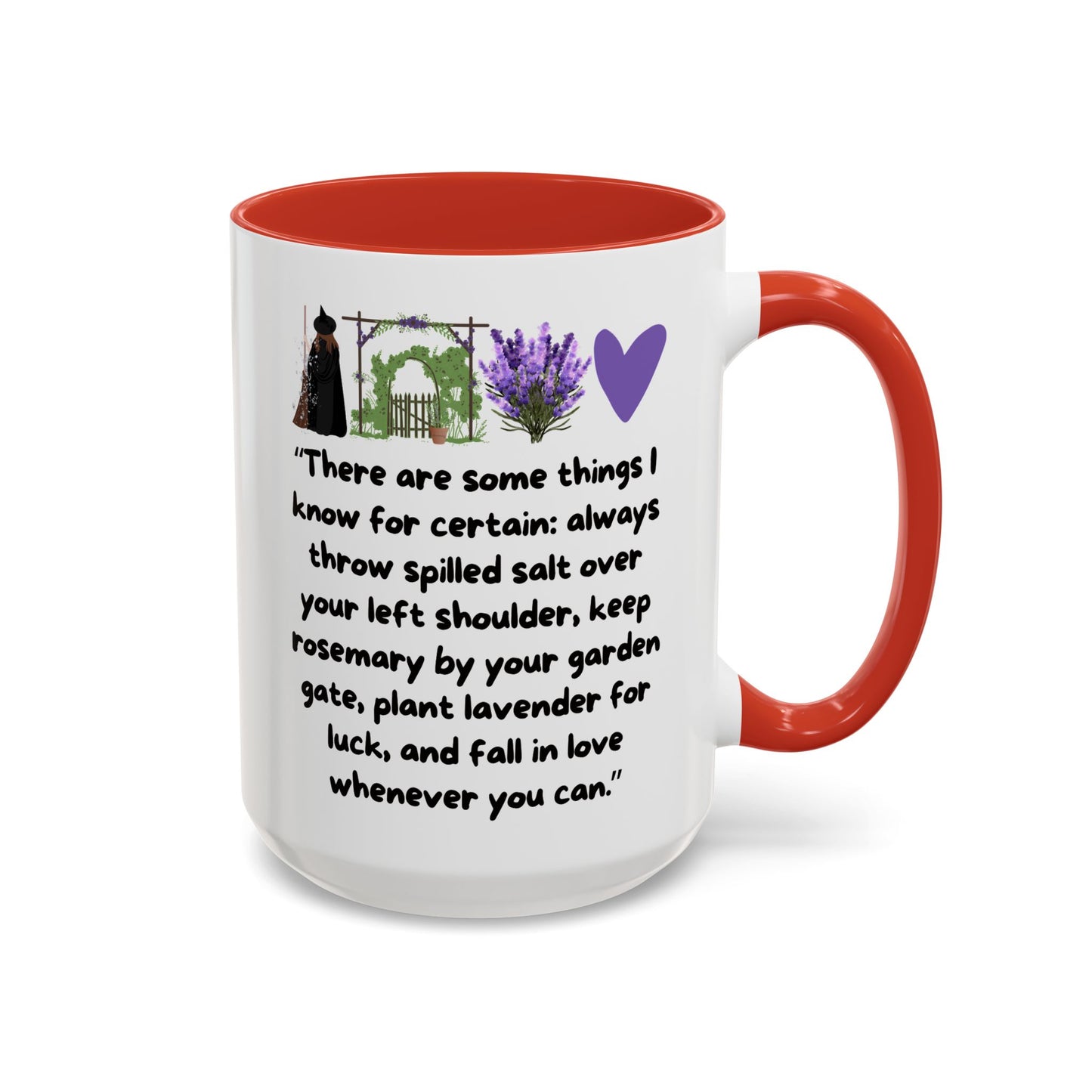 Practical Magic Colored Handle 11 oz or 15 oz Coffee Mug