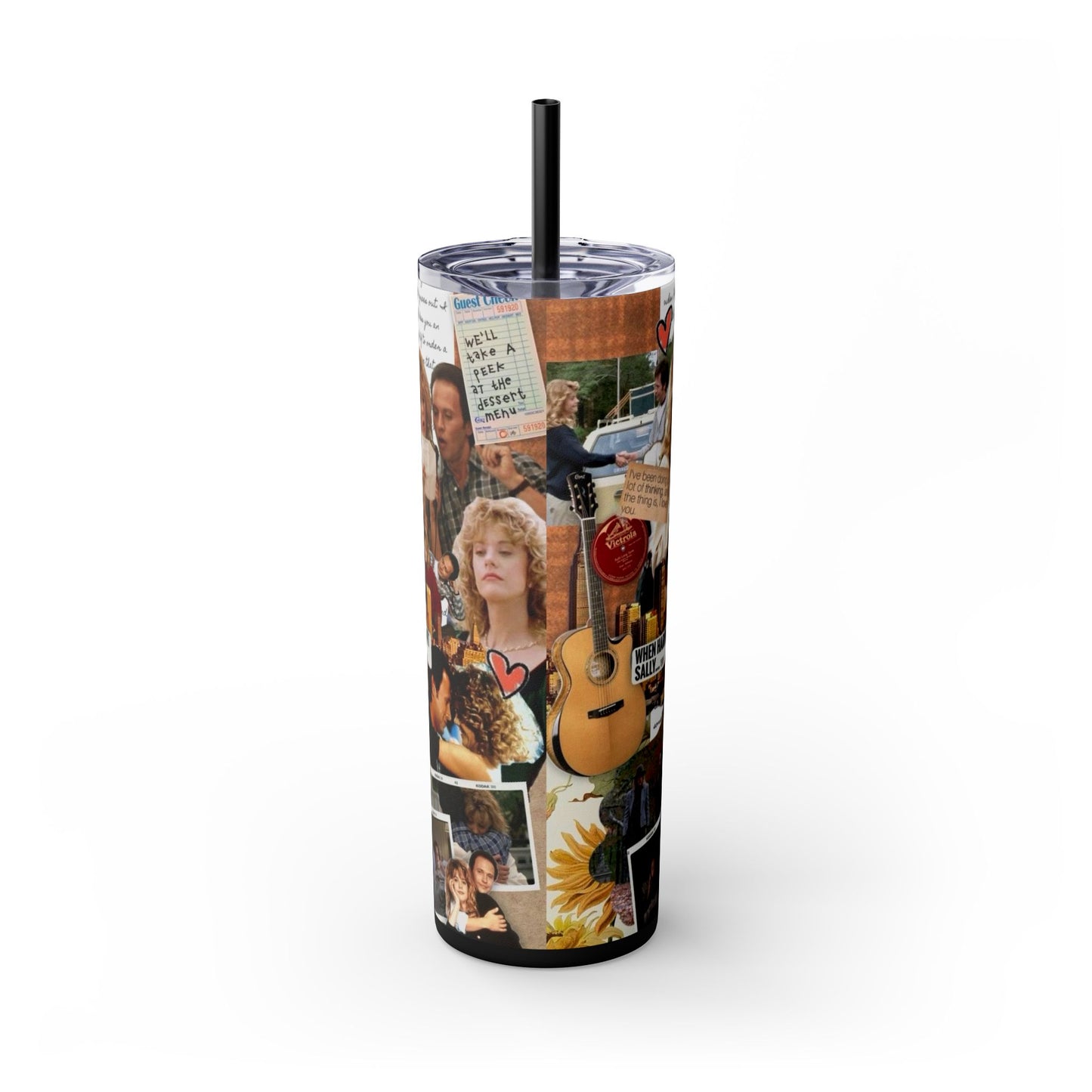 When Harry Met Sally Romantic Movie Romcom 20oz Skinny Tumbler with Straw