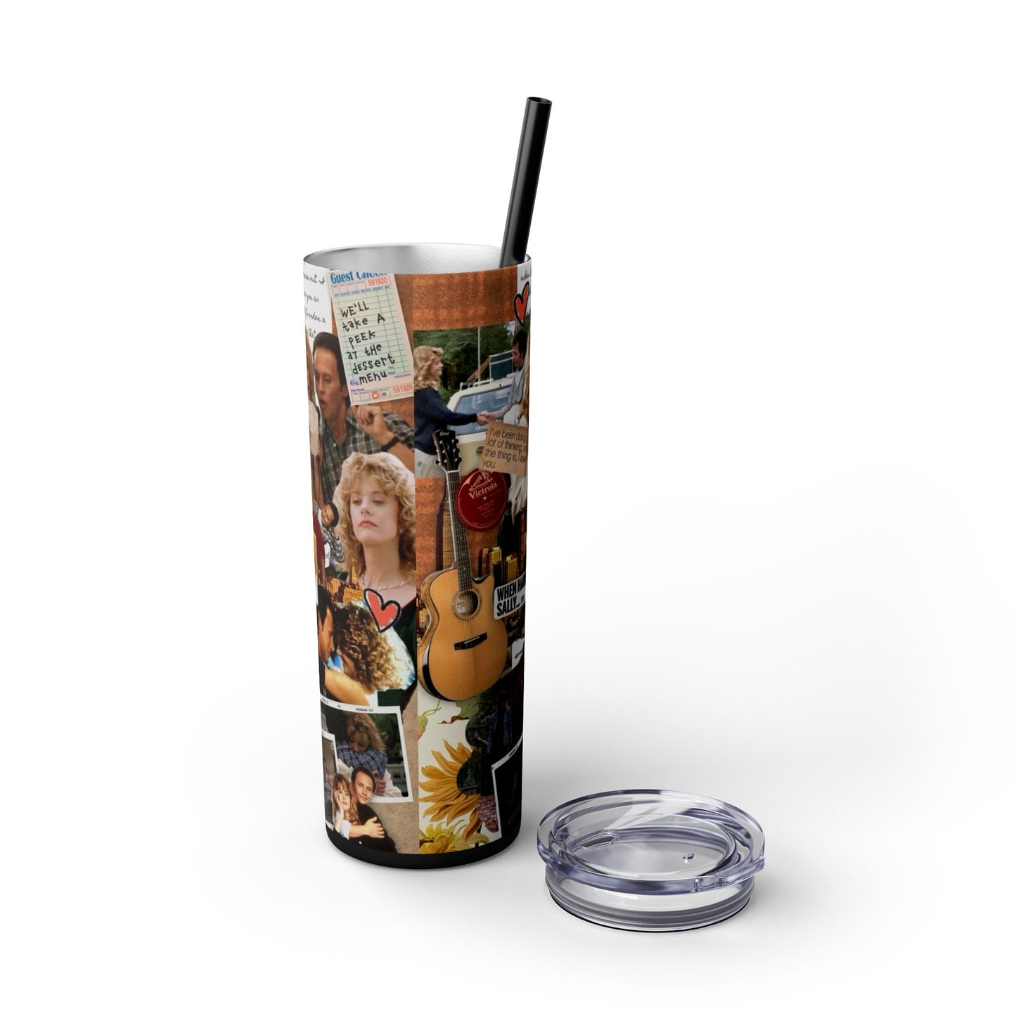 When Harry Met Sally Romantic Movie Romcom 20oz Skinny Tumbler with Straw