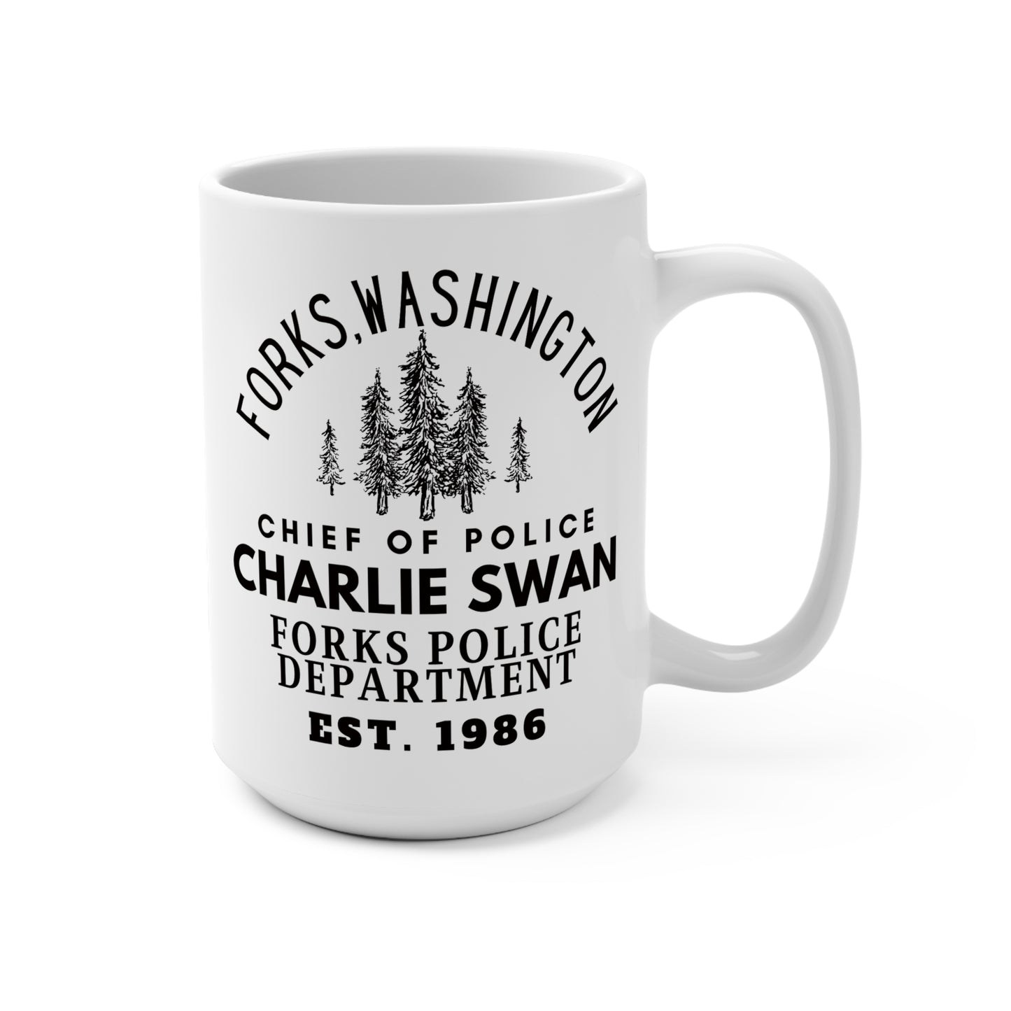 Twilight Saga Movie Book Coffee Mug 15 oz - Sheriff Charlie Swan