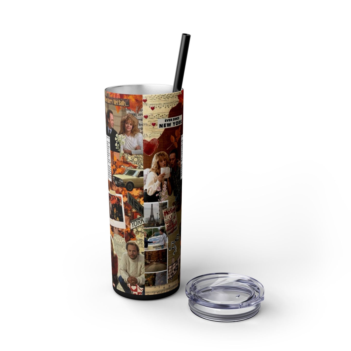 When Harry Met Sally Romantic Movie Romcom 20oz Skinny Tumbler with Straw