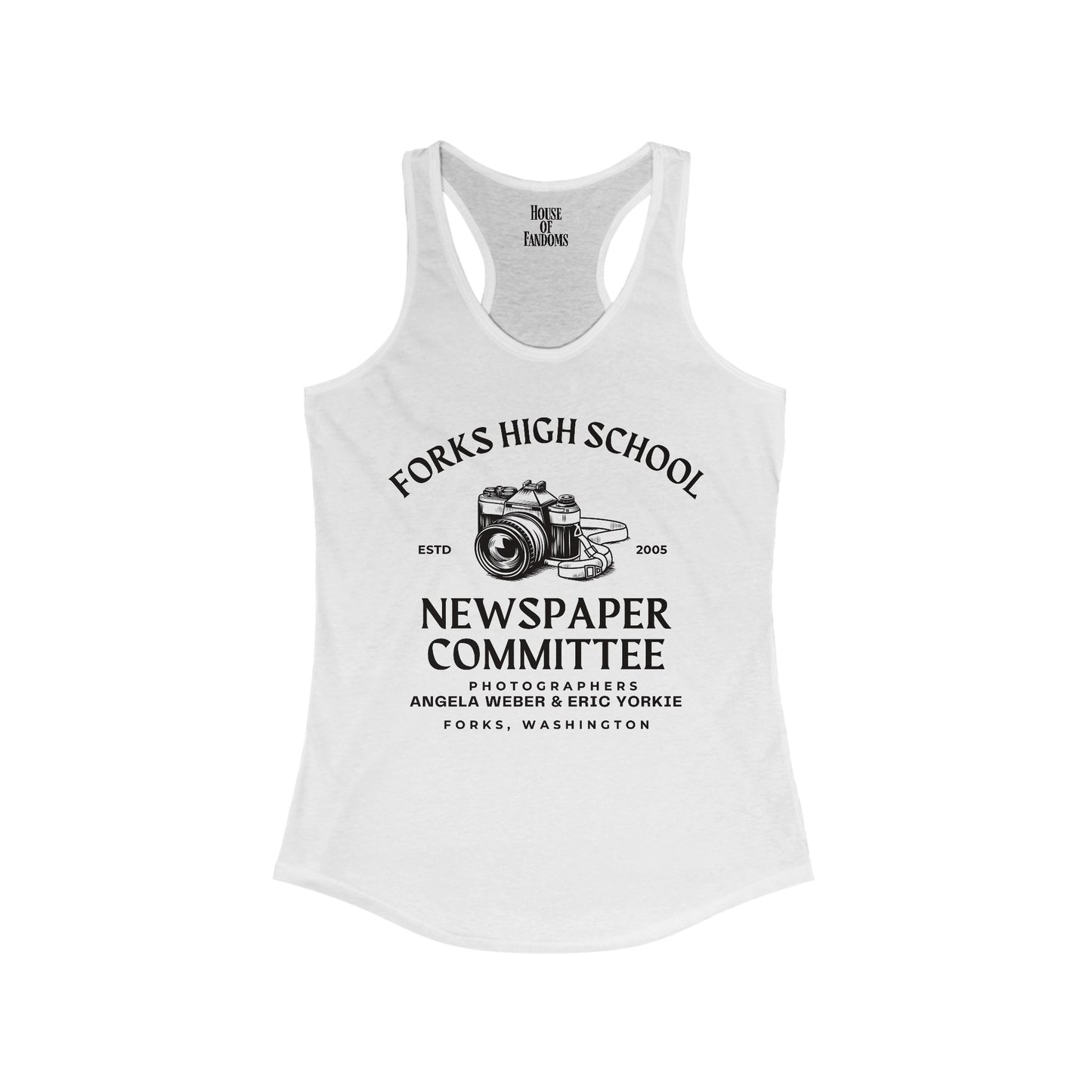 Twilight Saga Movie Book Shirt Tank - Forks High School Newspaper Committee