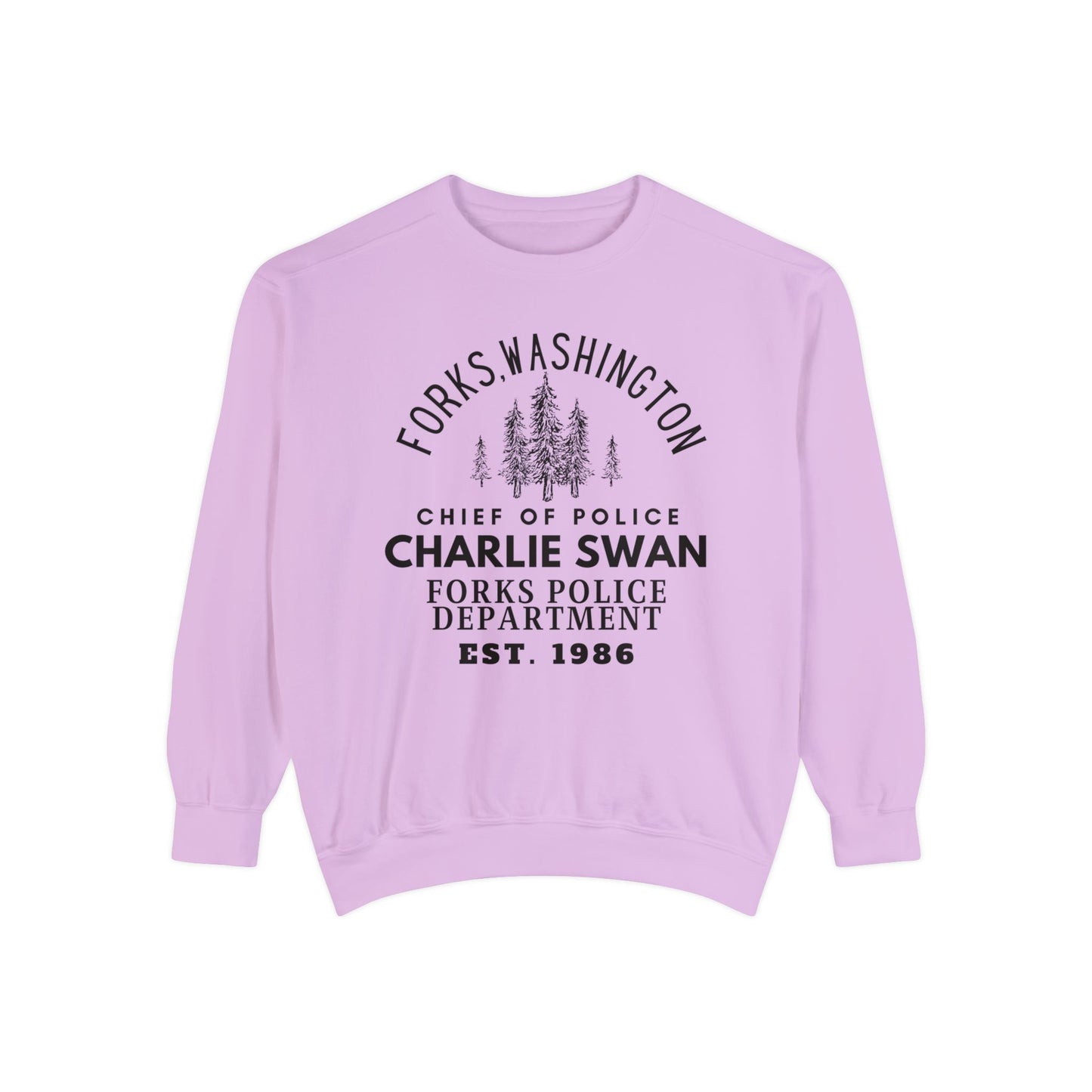 Comfort Colors® Twilight Saga Movie Book Sweatshirt - Sheriff Charlie Swan