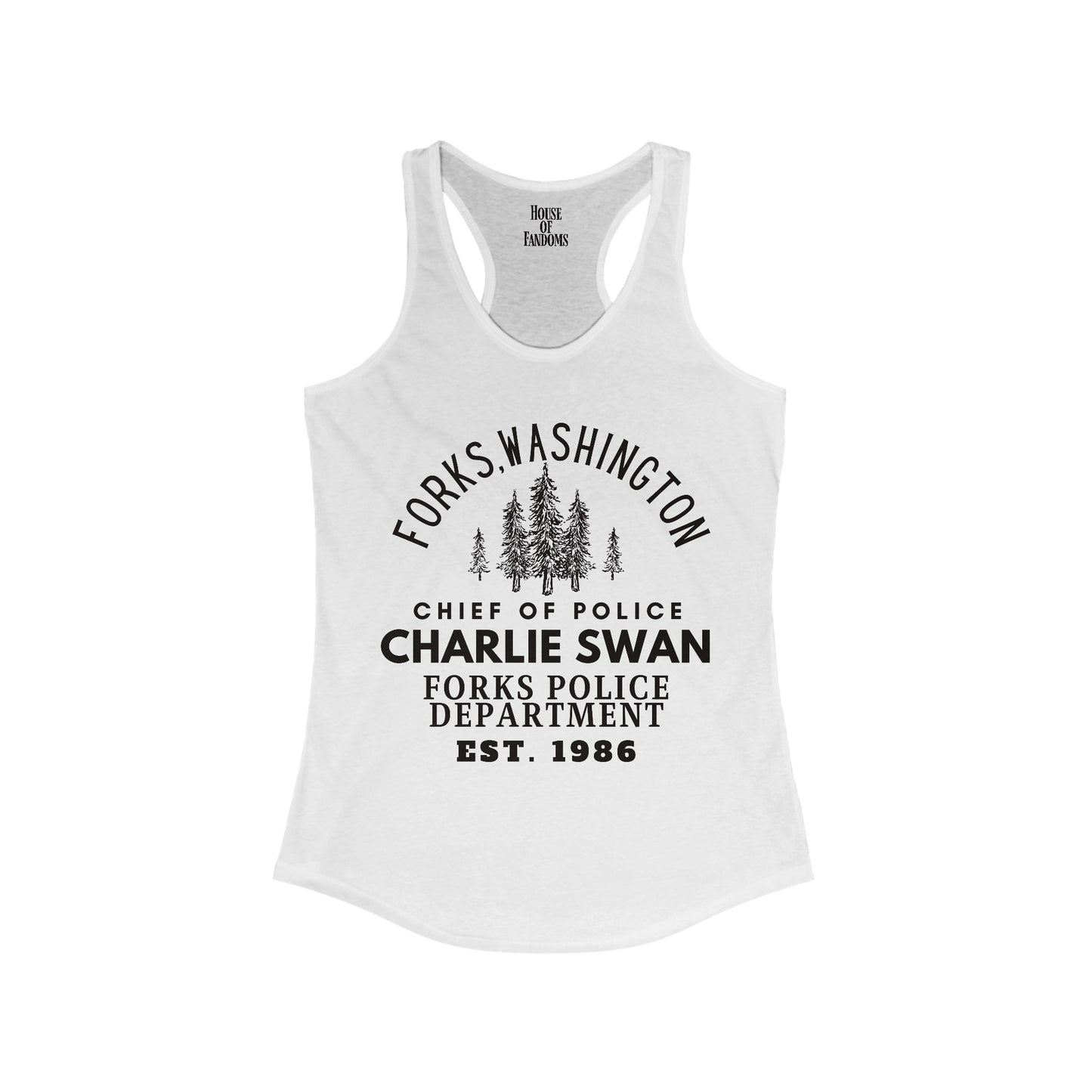 Twilight Saga Movie Book Shirt Tank - Charlie Swan