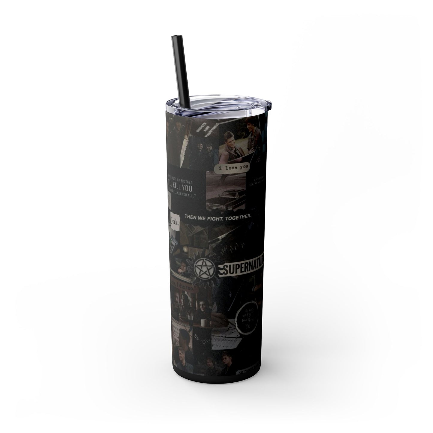 Supernatural TV Show Skinny Tumbler