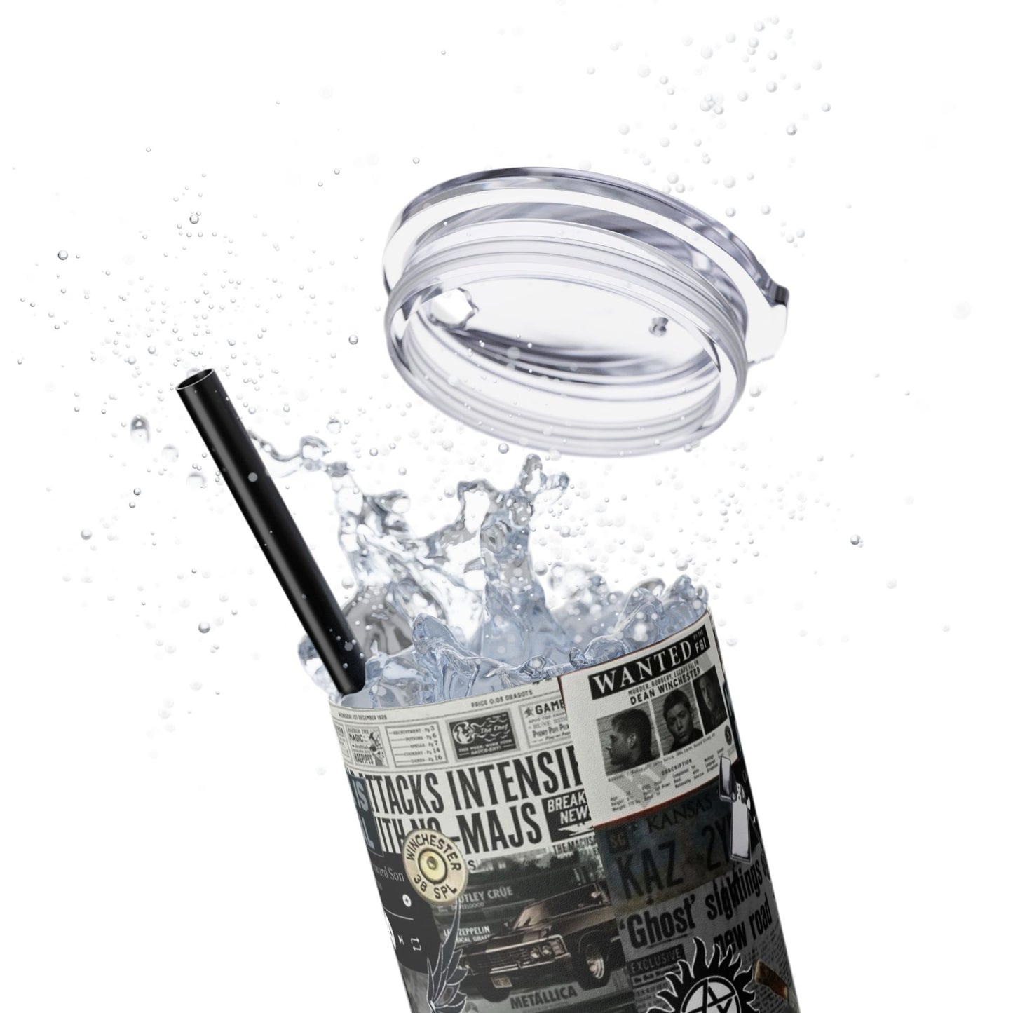 Supernatural TV Show Skinny Tumbler