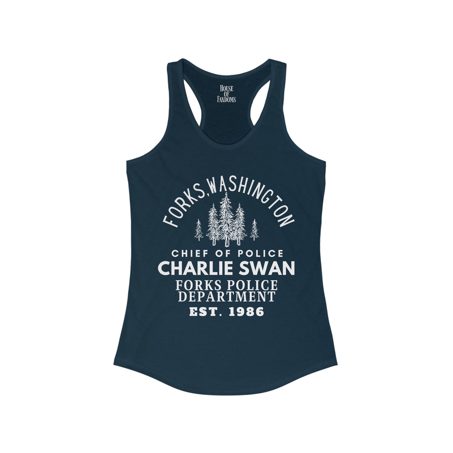 Twilight Saga Movie Book Shirt Tank - Charlie Swan