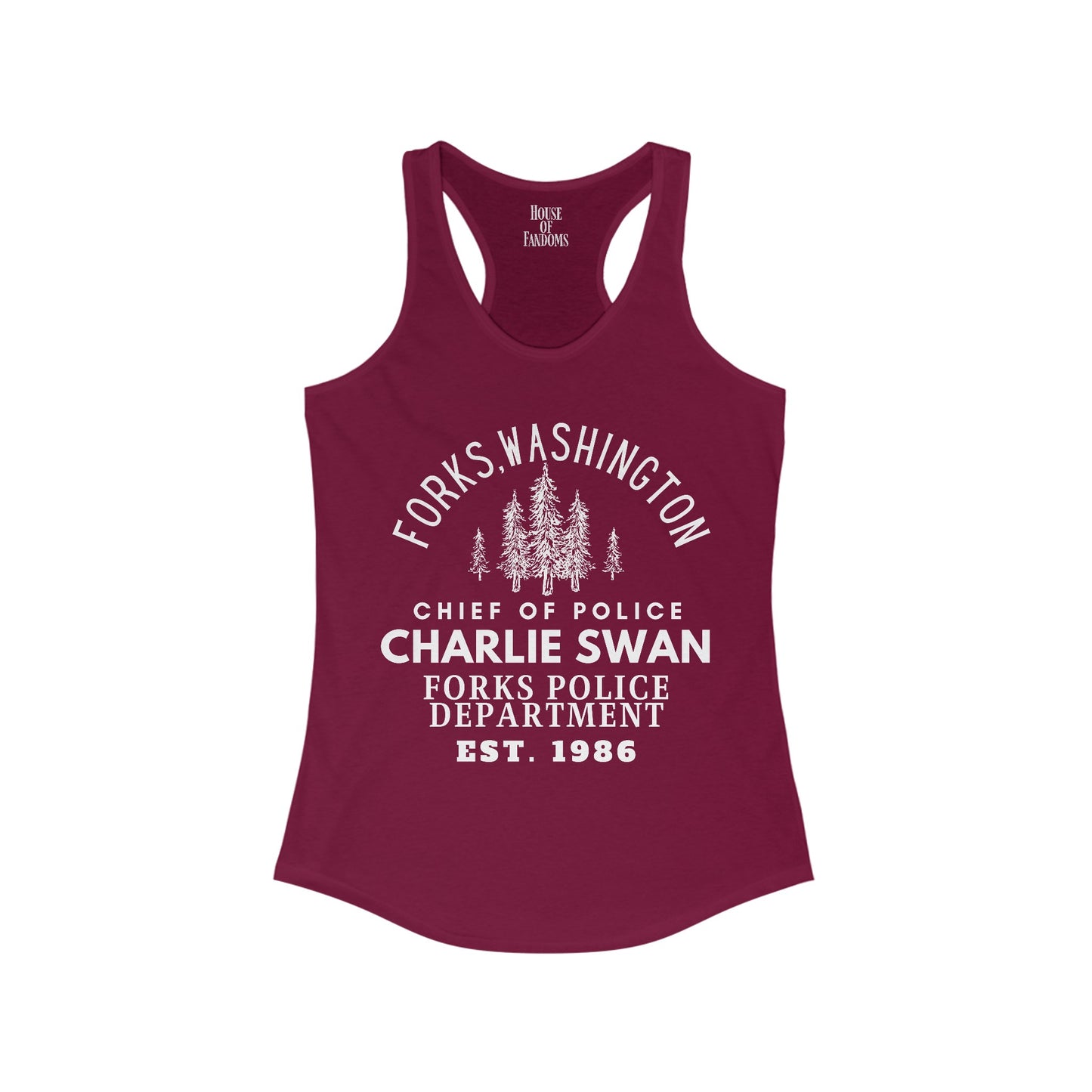 Twilight Saga Movie Book Shirt Tank - Charlie Swan