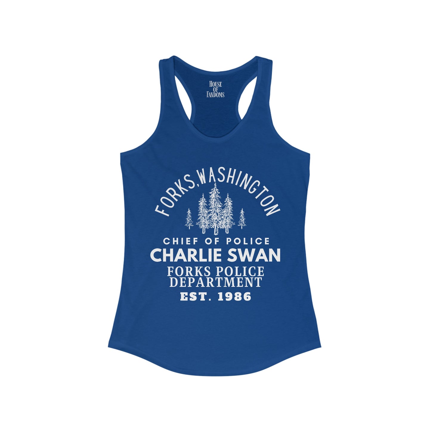 Twilight Saga Movie Book Shirt Tank - Charlie Swan