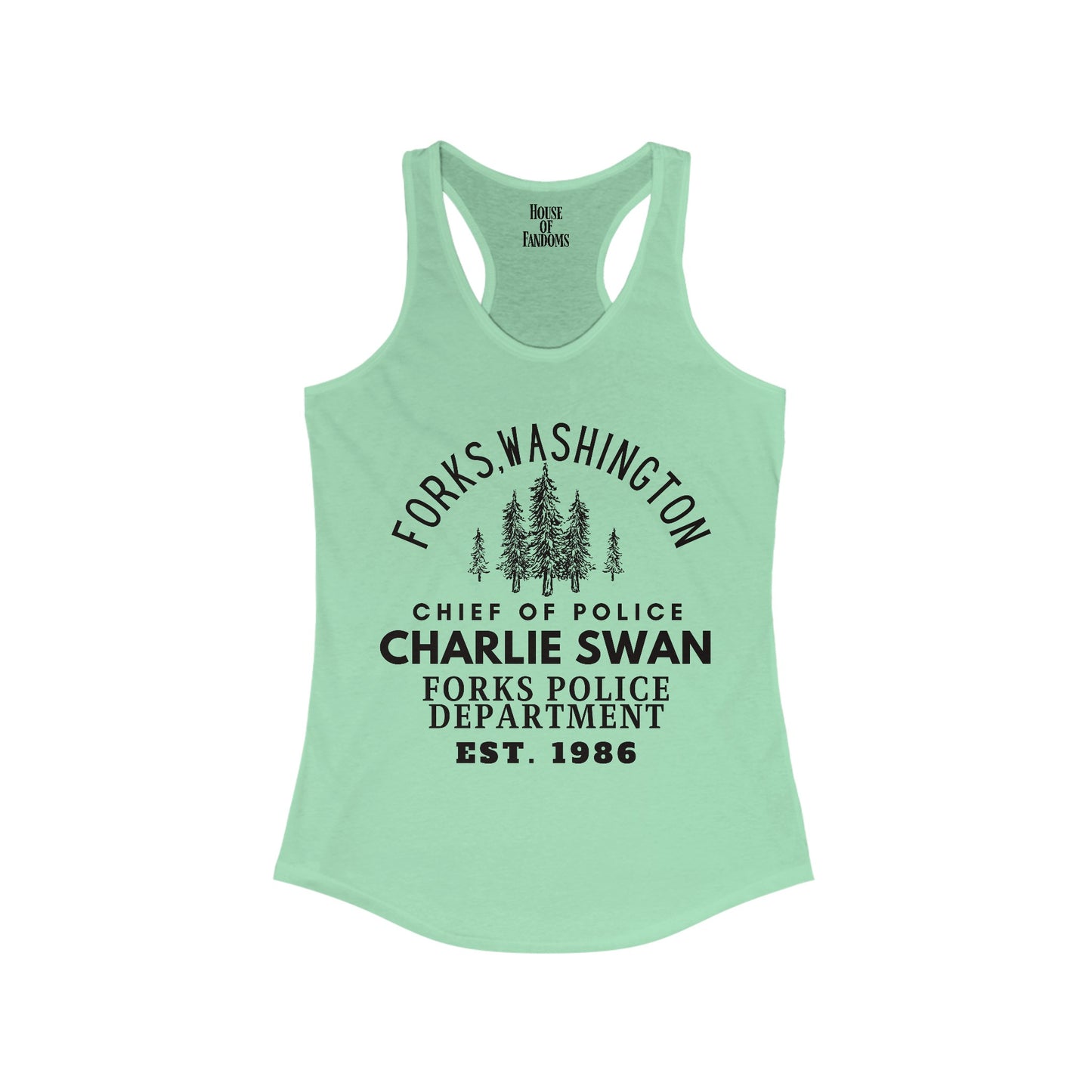 Twilight Saga Movie Book Shirt Tank - Charlie Swan