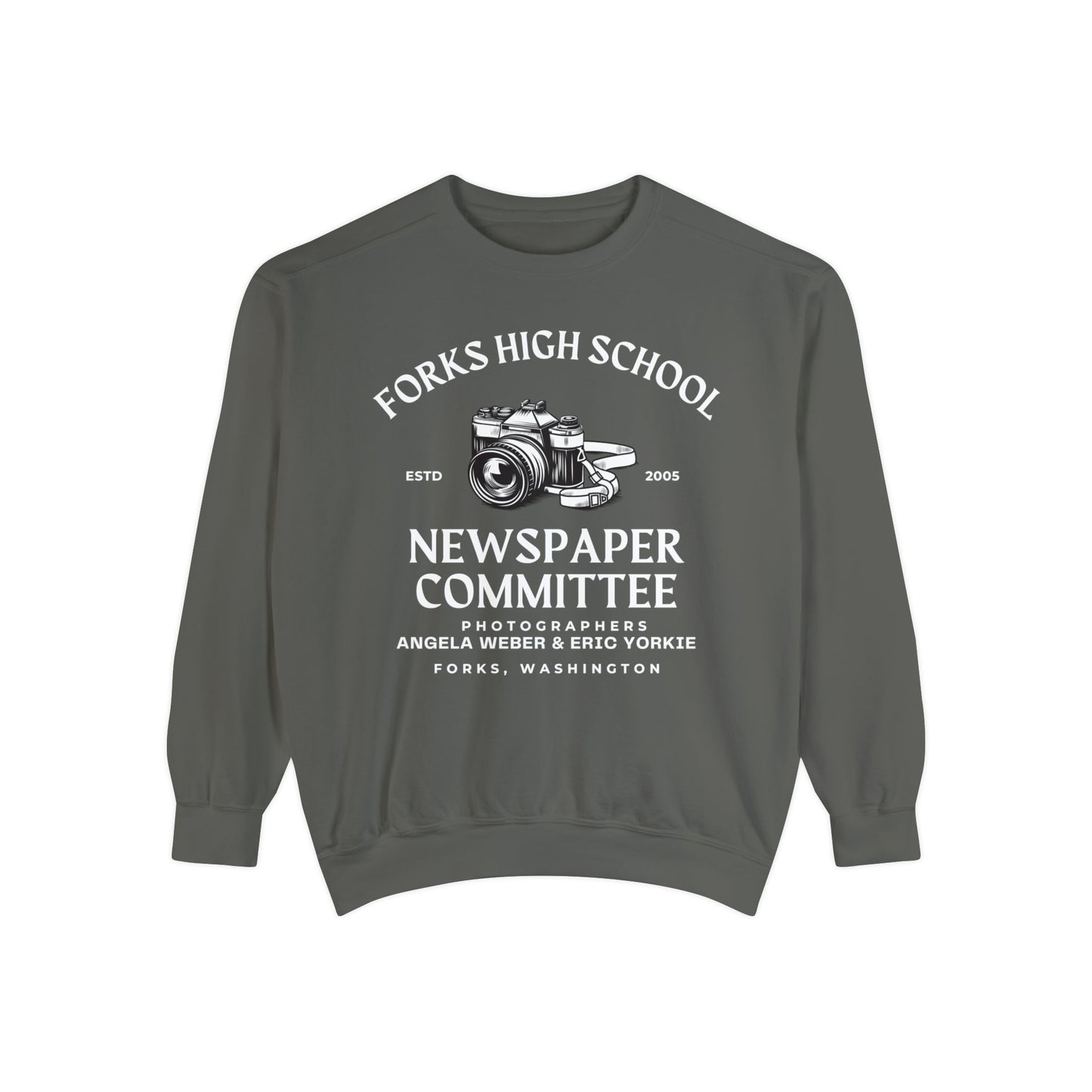 Comfort Colors® Twilight Saga Movie Book Sweatshirt - Forks High School Newspaper Committee