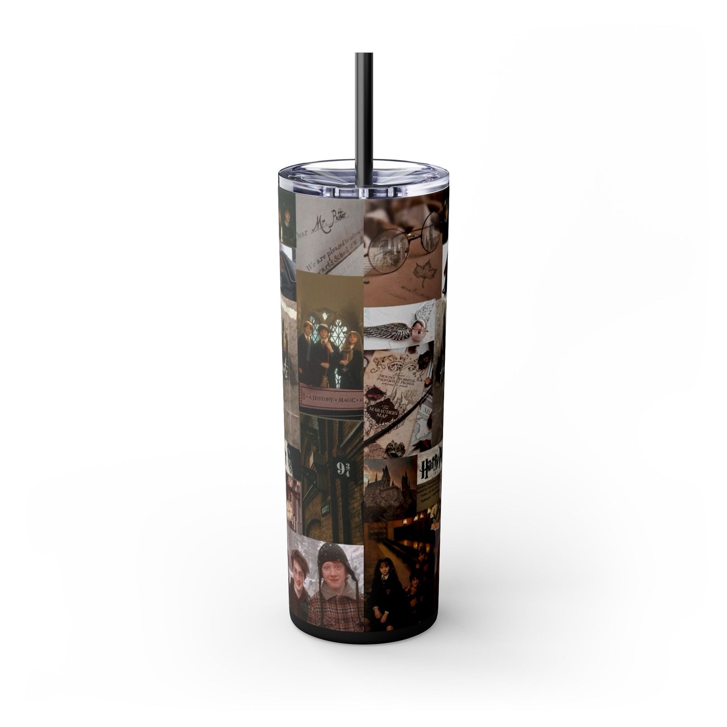 Harry Potter Wizard Hogwarts 20oz Skinny Tumbler with Straw