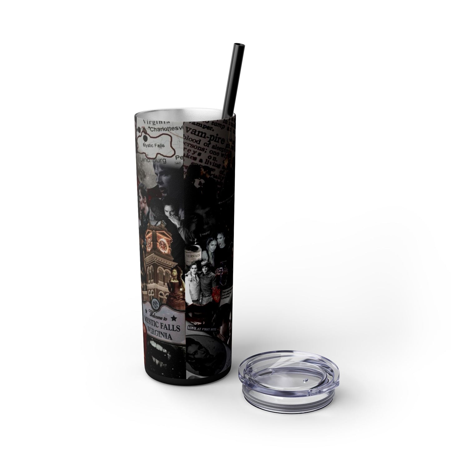 The Vampire Diaries TV Show 20oz Skinny Tumbler with Straw