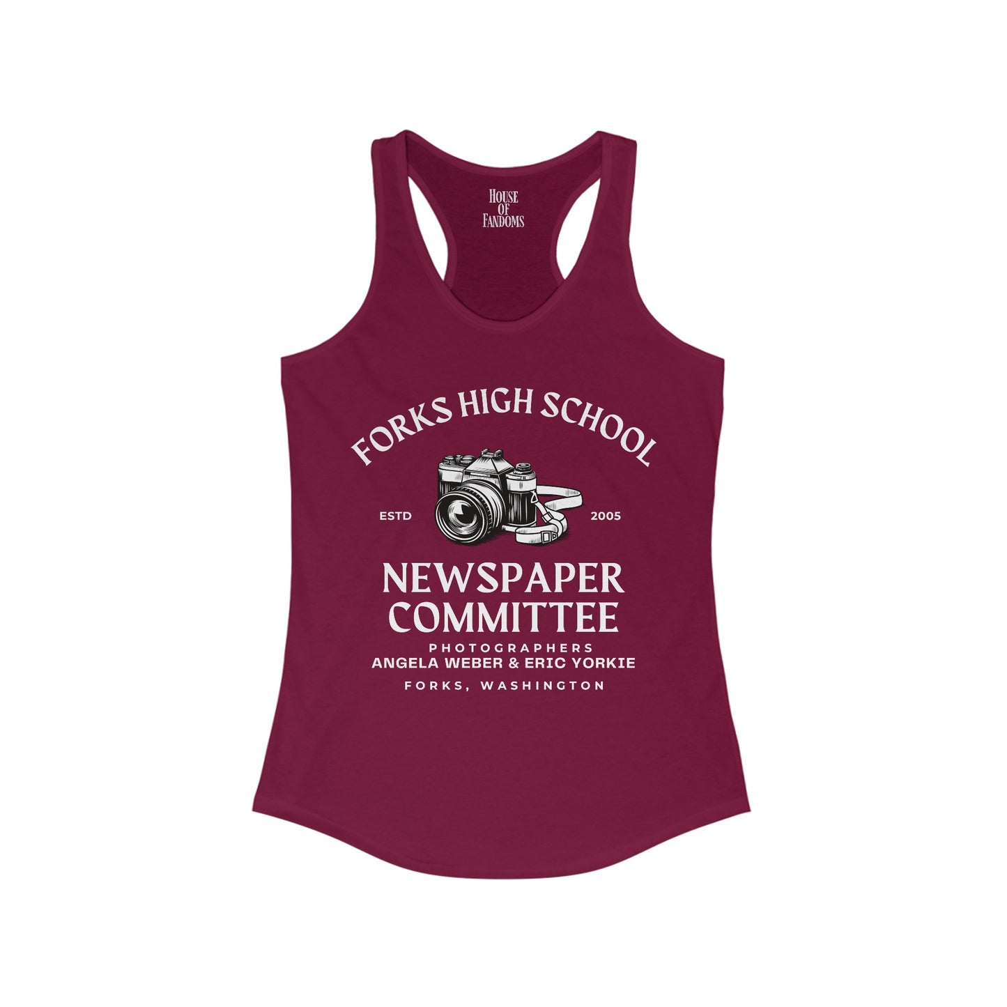 Twilight Saga Movie Book Shirt Tank - Forks High School Newspaper Committee