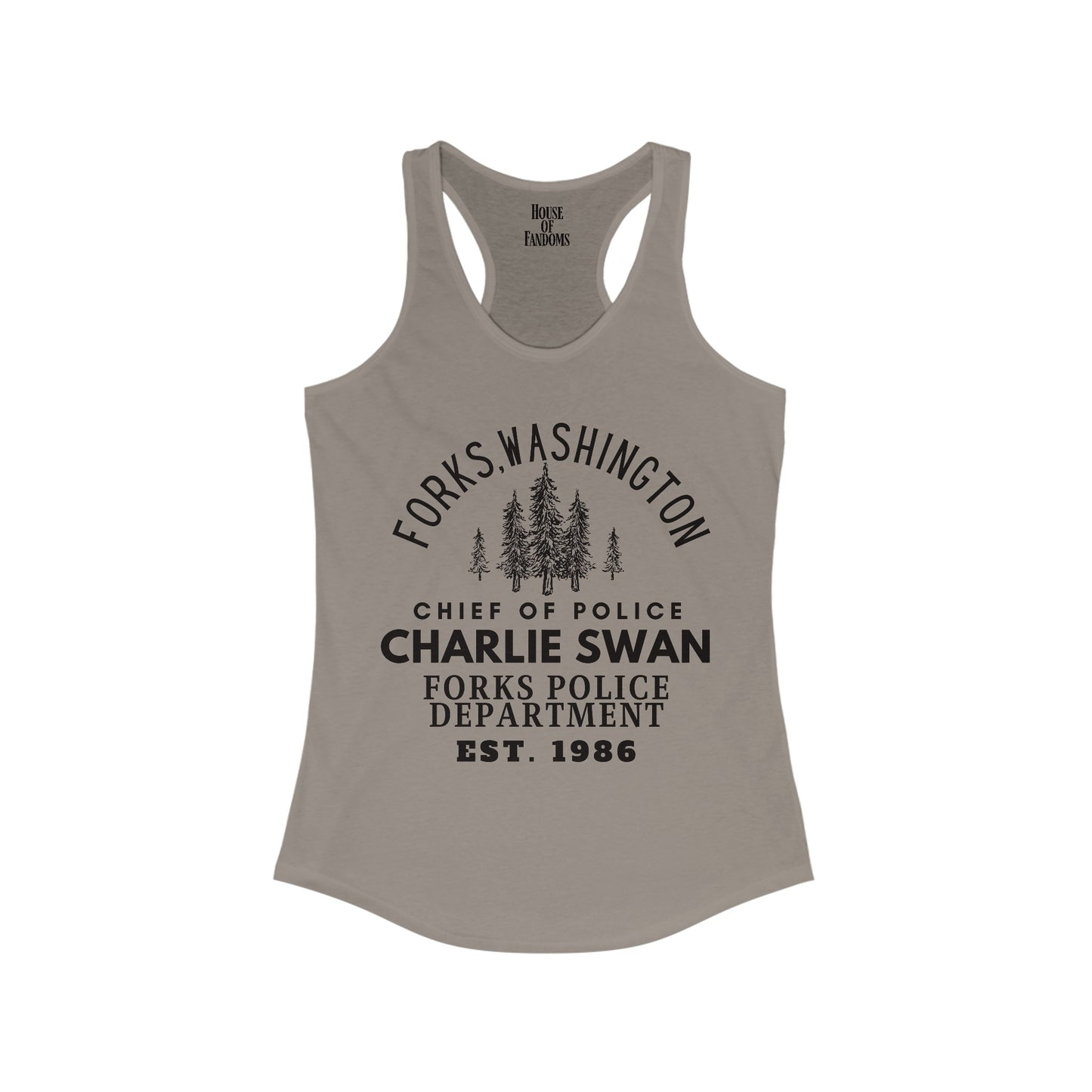 Twilight Saga Movie Book Shirt Tank - Charlie Swan