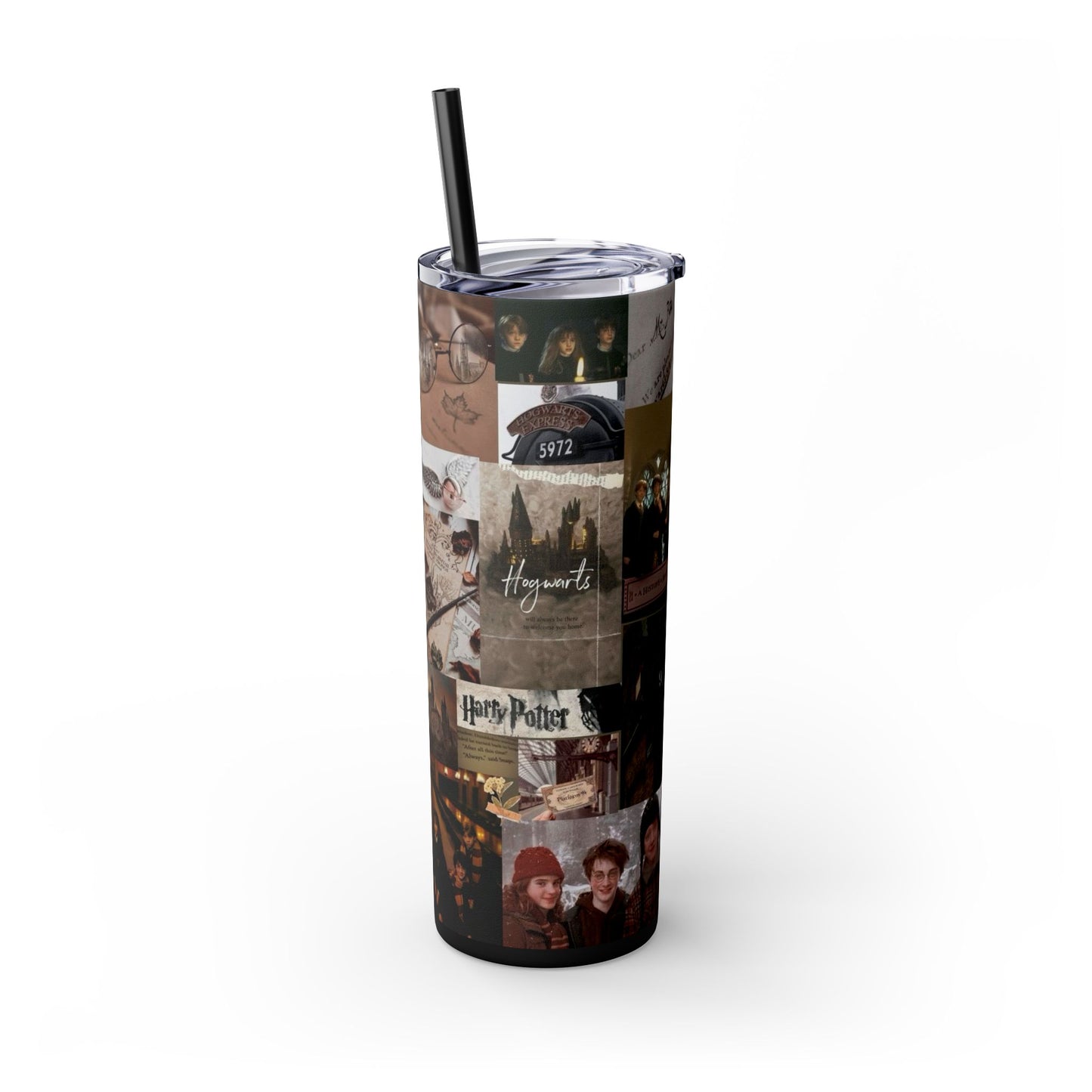 Harry Potter Wizard Hogwarts 20oz Skinny Tumbler with Straw