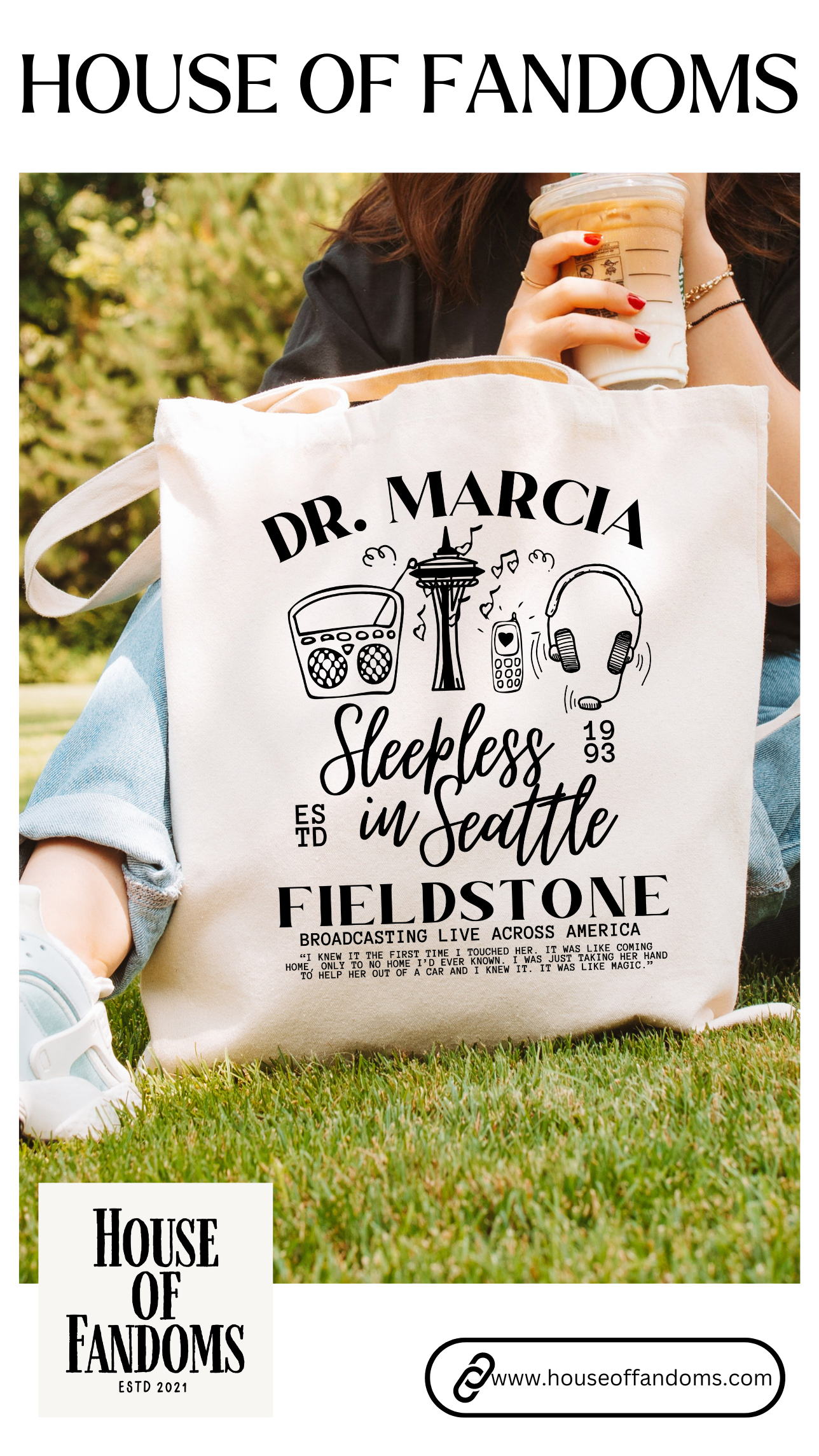 Sleepless in Seattle Movie Tote Bag